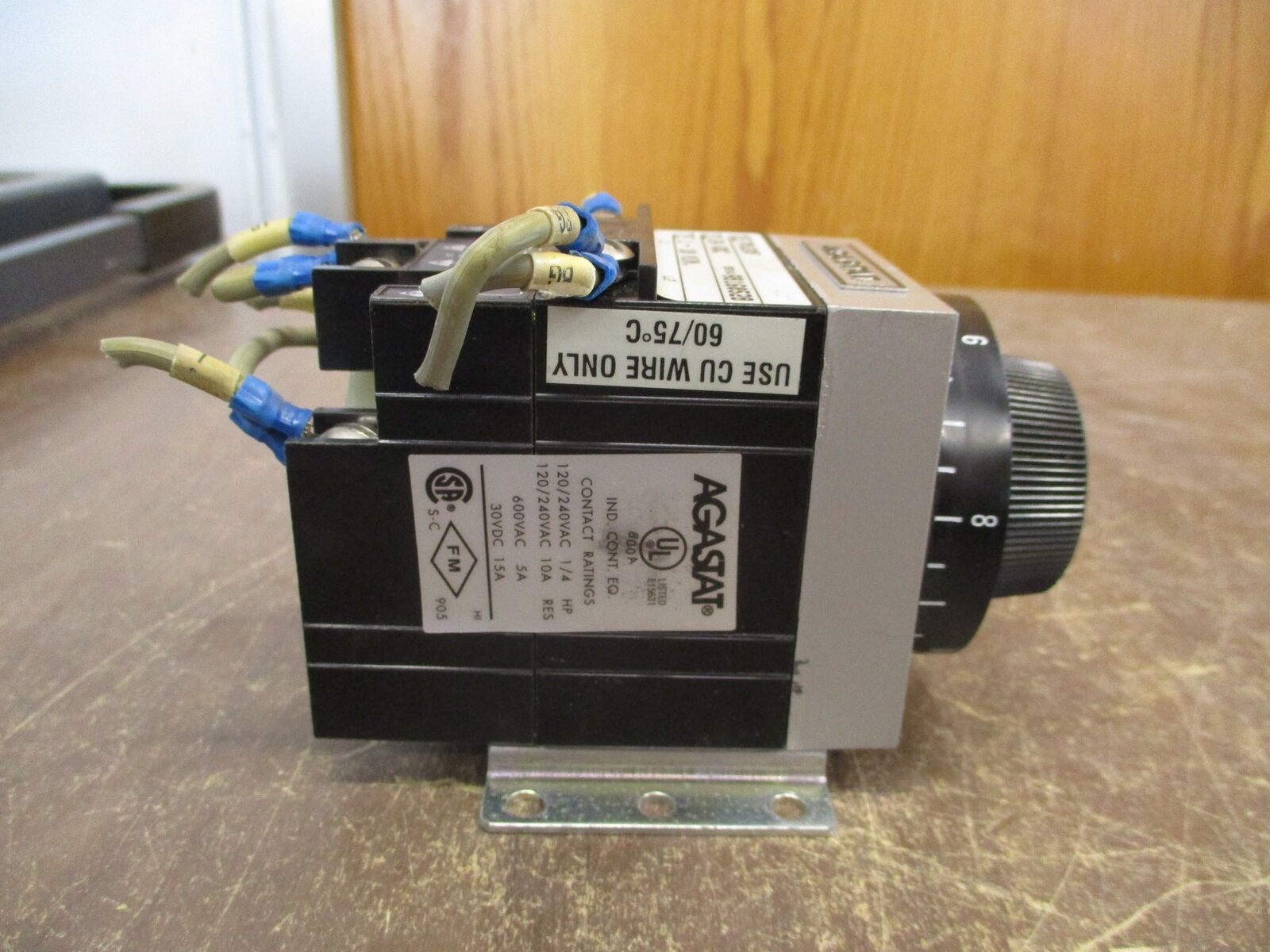 Agastat Timer 70120C 24VDC Coil Time: 1-10min Used