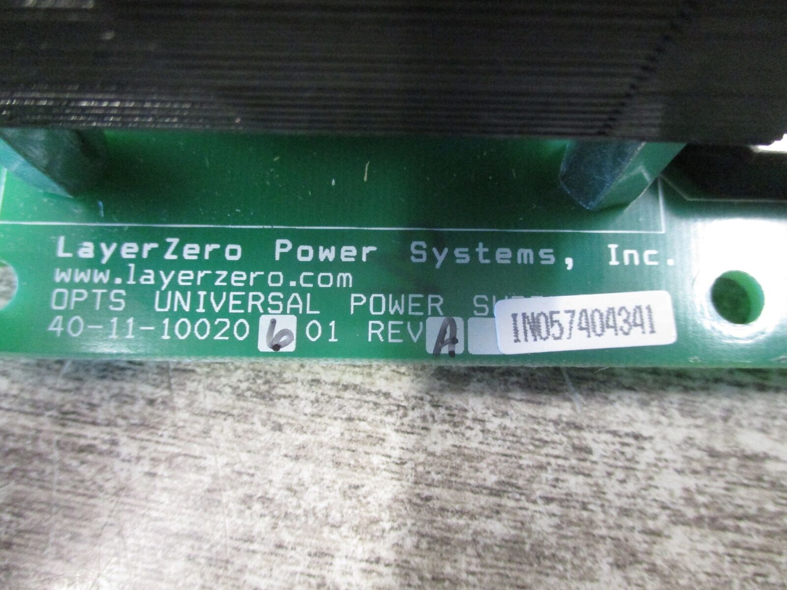 LayerZero Opts Universal Power Supply 40-11-10020601 Rev.A Used