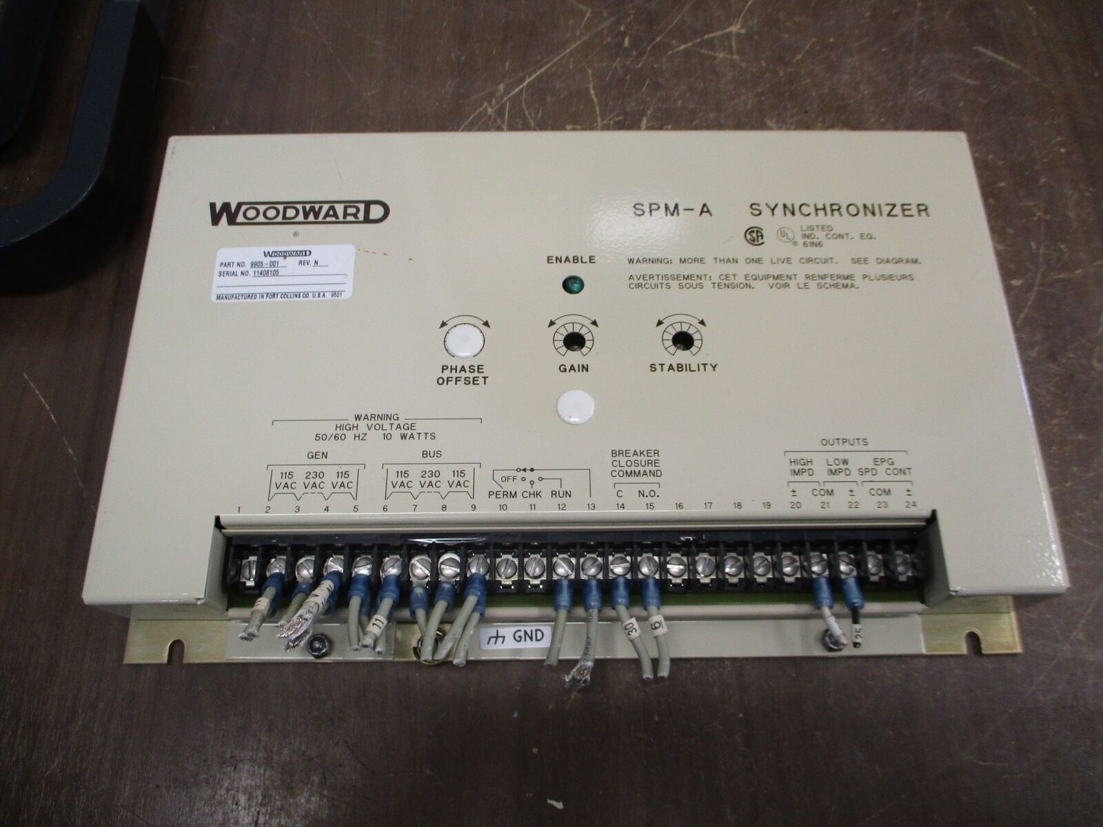 Woodward SPM-A Synchronizer 9905-001 Rev. N Used