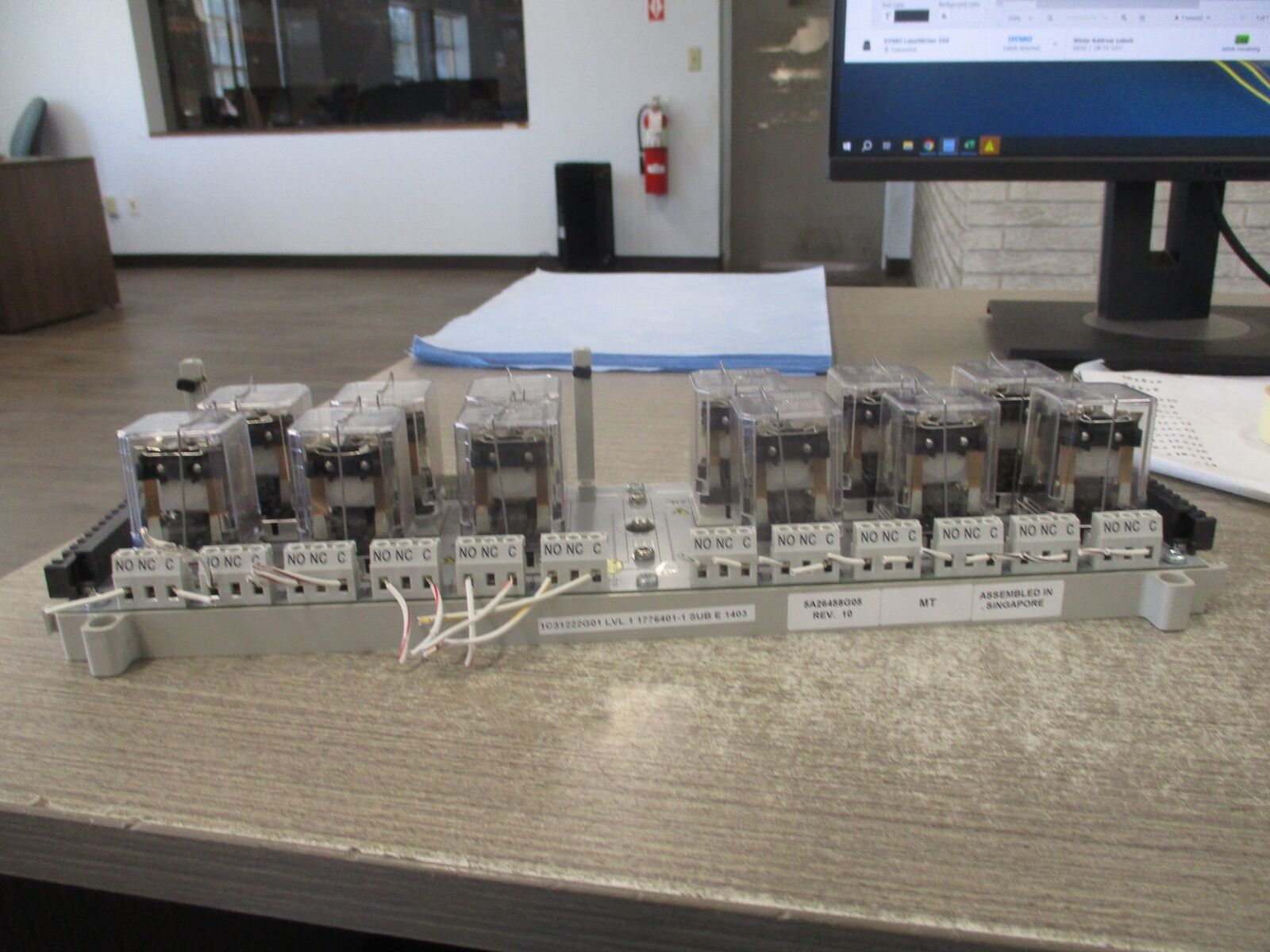 Emerson Ovation Relay Assembly 5A26458G05 Rev. 10 Used