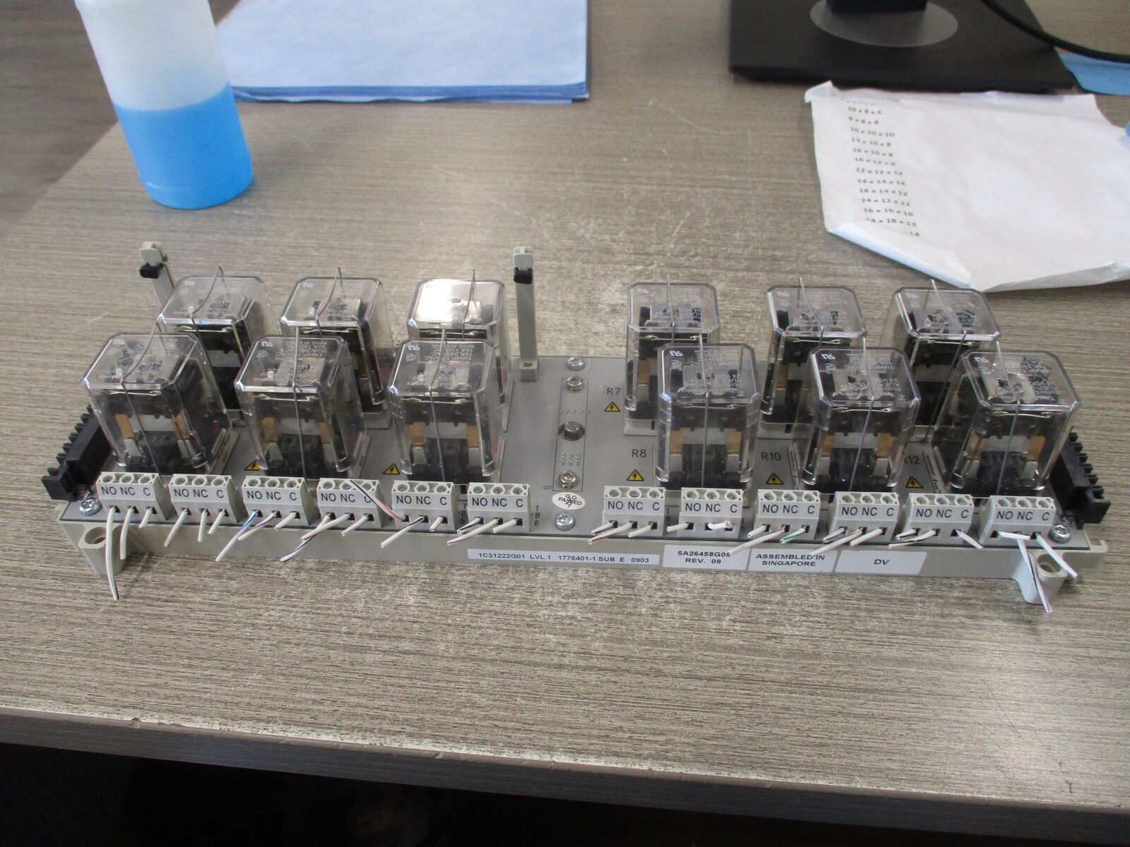 Emerson Ovation Relay Assembly 5A26458G05 Rev. 09 *Loose mount* *Broken Clip* Us