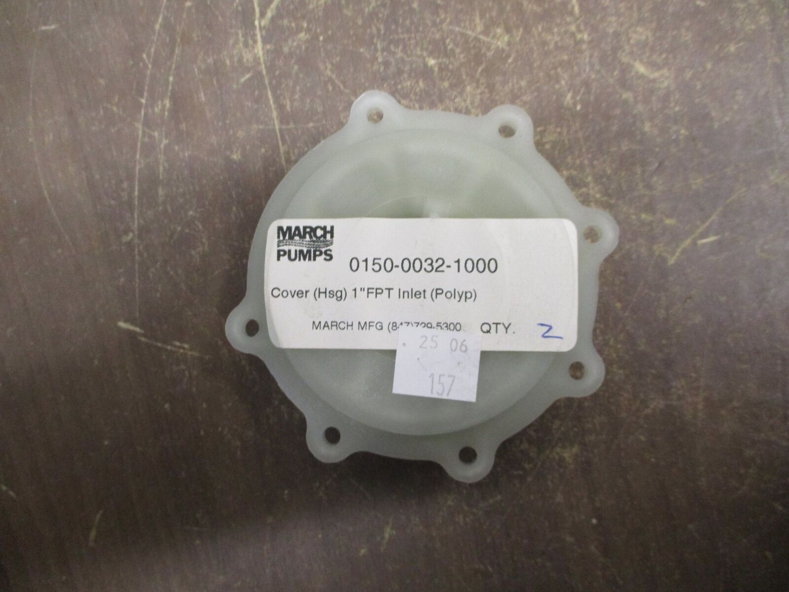March 1" FPT Inlet Cover 0150-0032-1000 *No Box* New Surplus