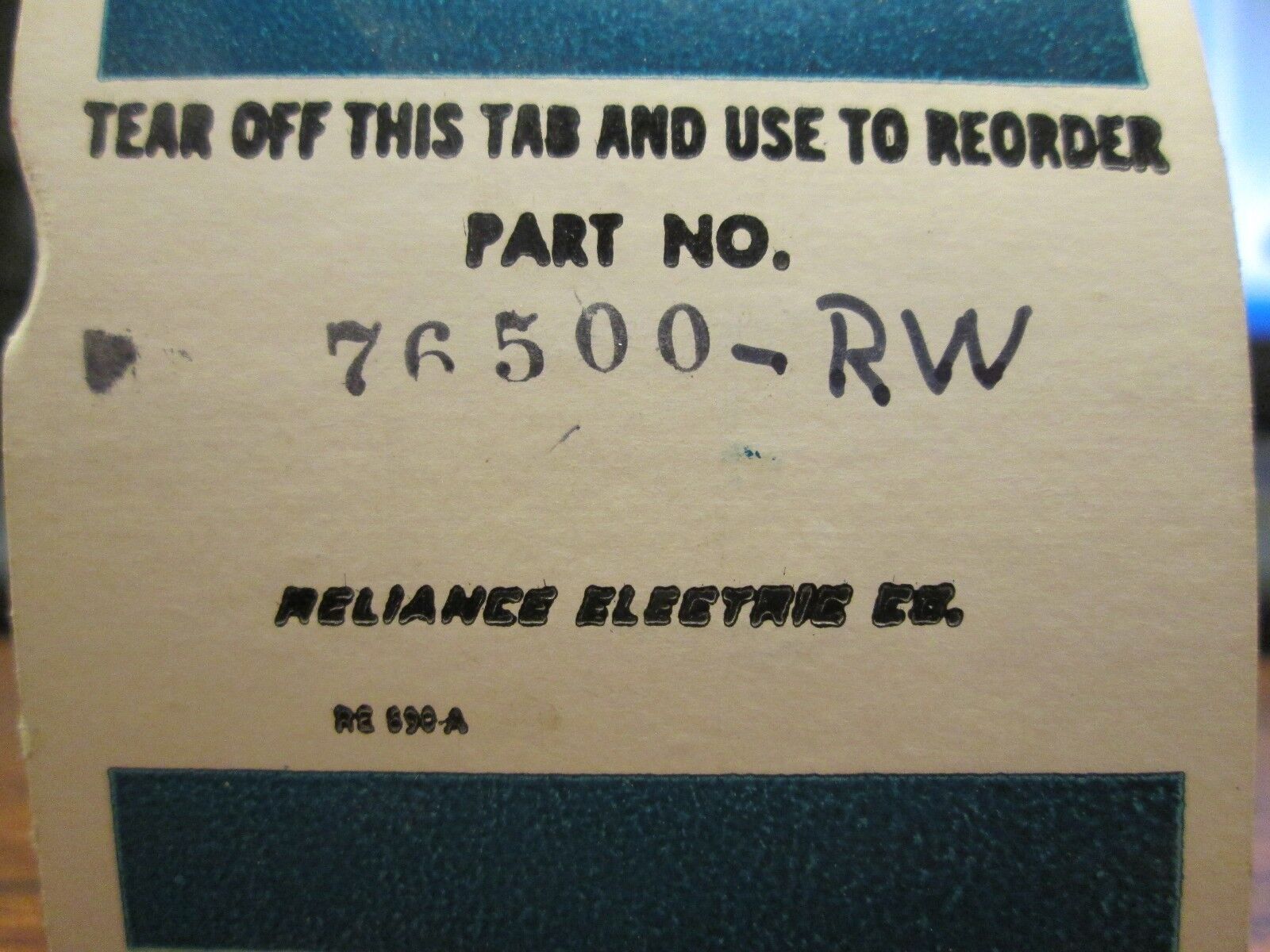 Reliance Potentiometer, 76500-RW, Used