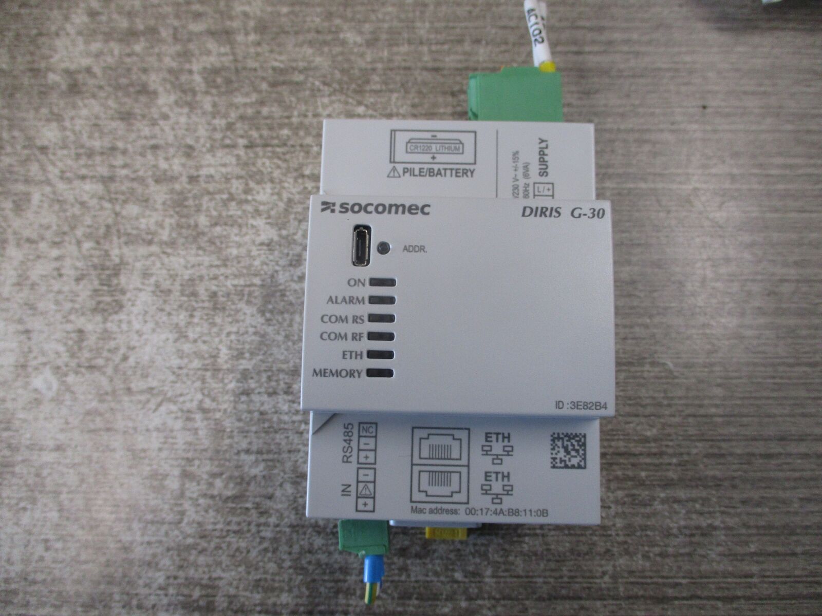 Socomec Communication Gateway DIRIS G-30 RS485 to Ethernet Used