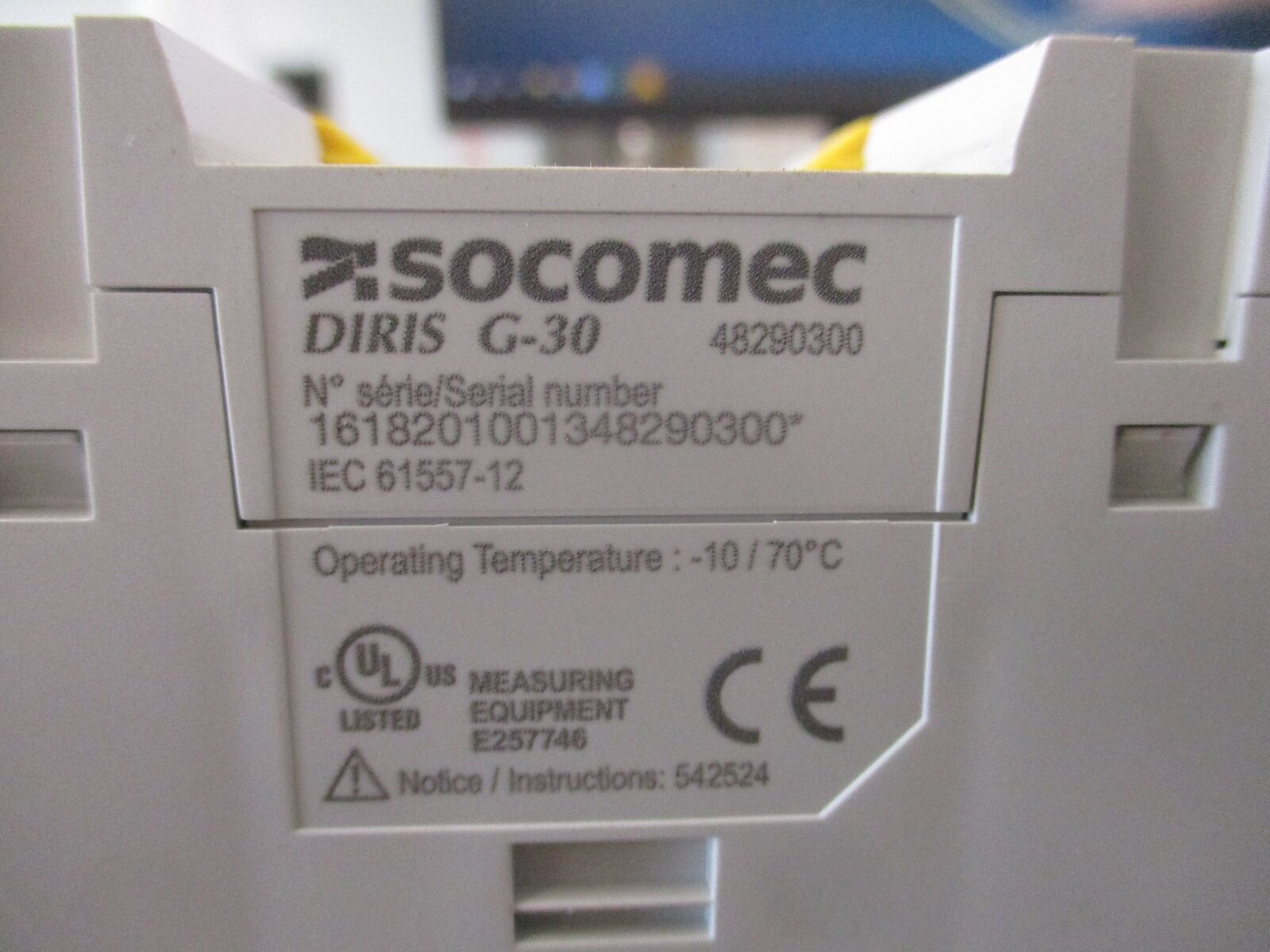 Socomec Communication Gateway DIRIS G-30 RS485 to Ethernet *Missing (1) Connecto
