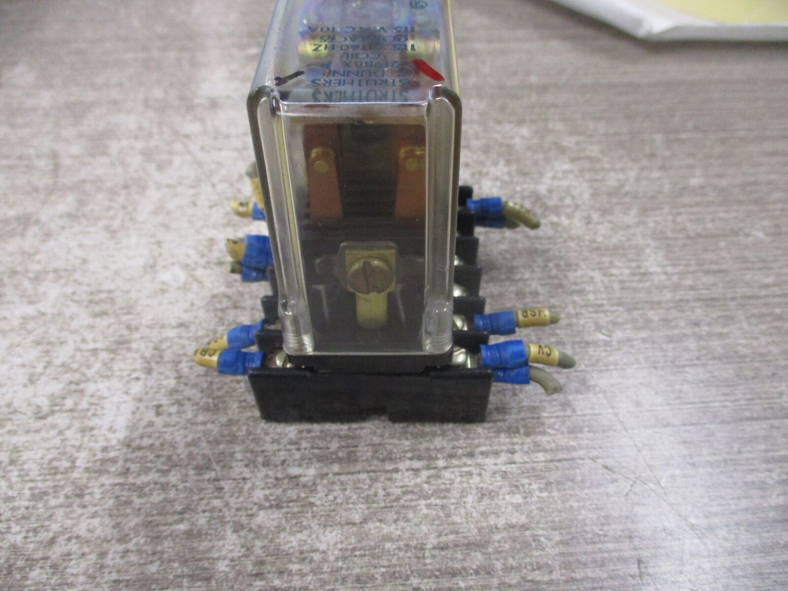 Struthers Dunn Relay 219BBX-P 115V Coil W/Base Used