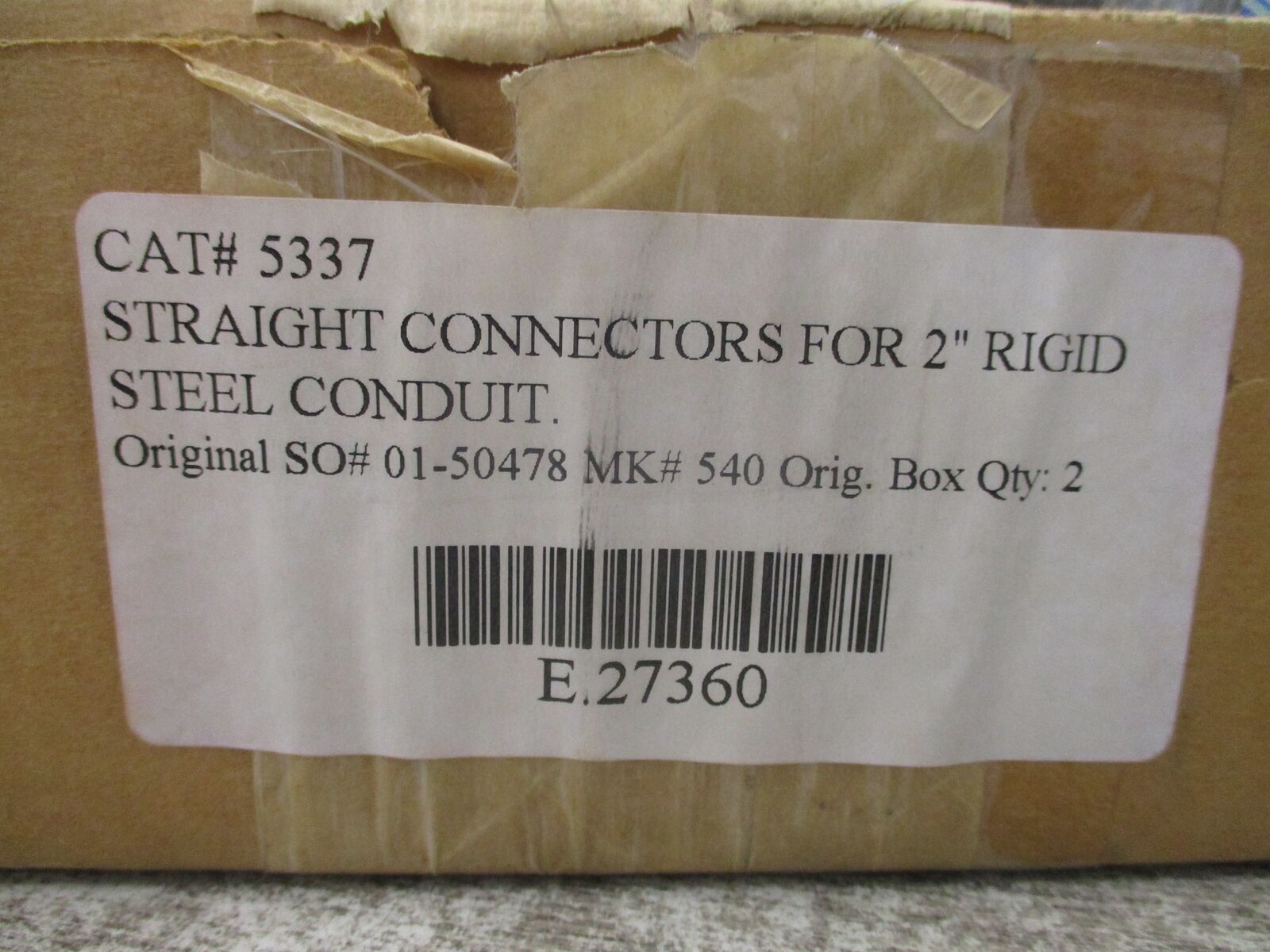 Thomas & Betts Liquid Tight Fitting 5337 2" *Box of 2* New Surplus