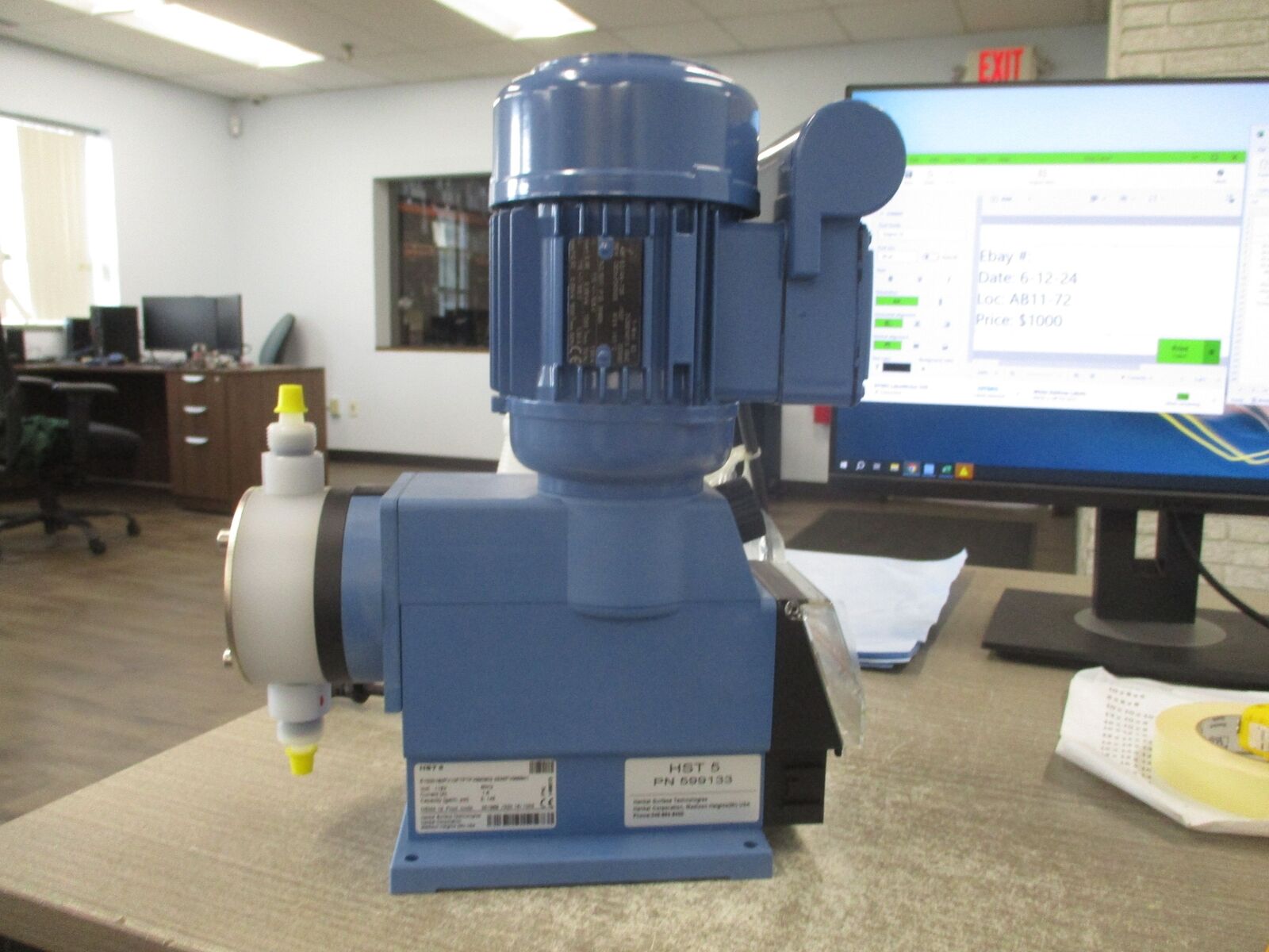 Henkel HST 5 Pump E1000160PV10PTPTPV9909022828PV999901 5GPH 145 PSI 115V 60Hz 1.