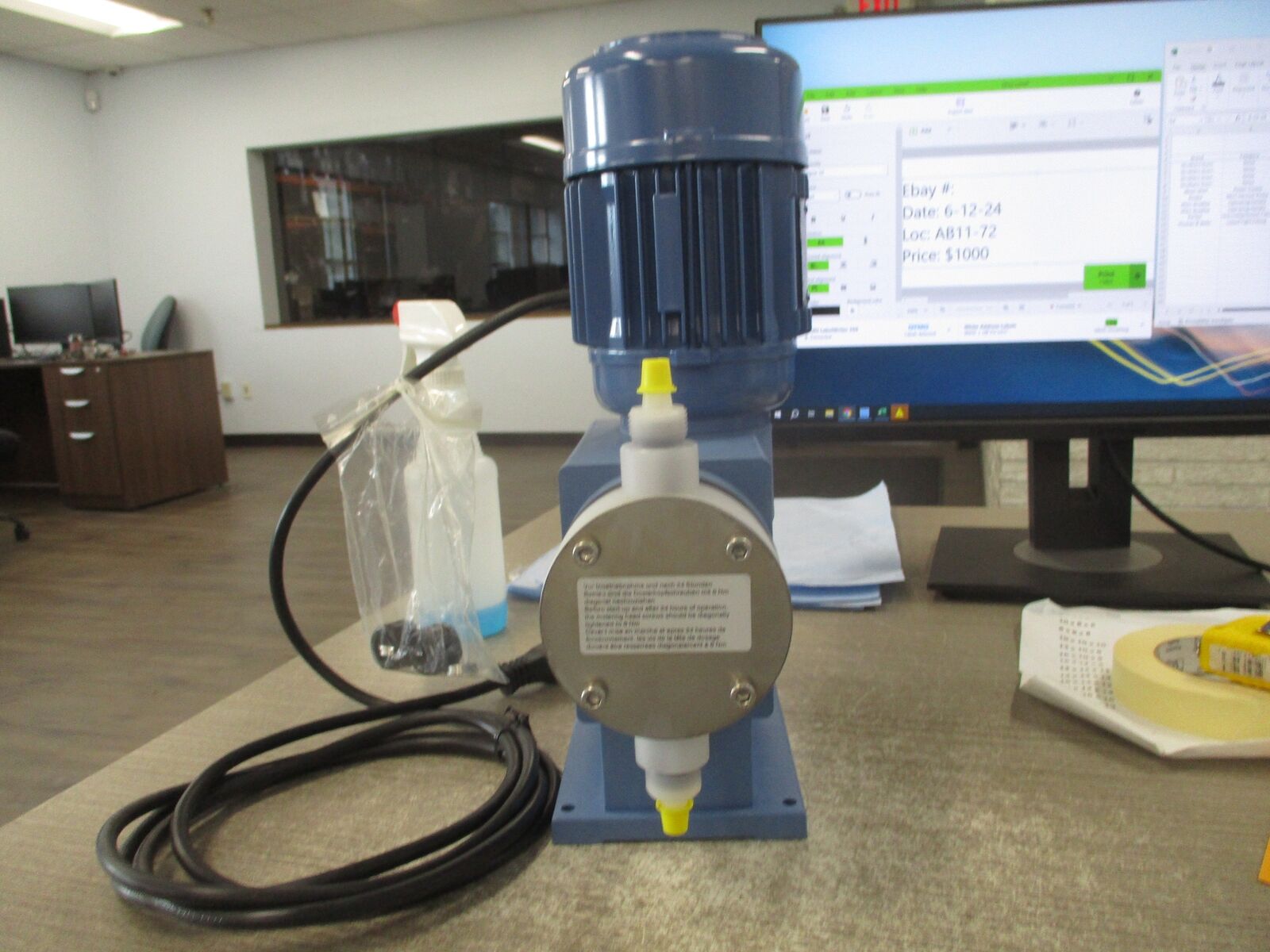 Henkel HST 5 Pump E1000160PV10PTPTPV9909022828PV999901 5GPH 145 PSI 115V 60Hz 1.