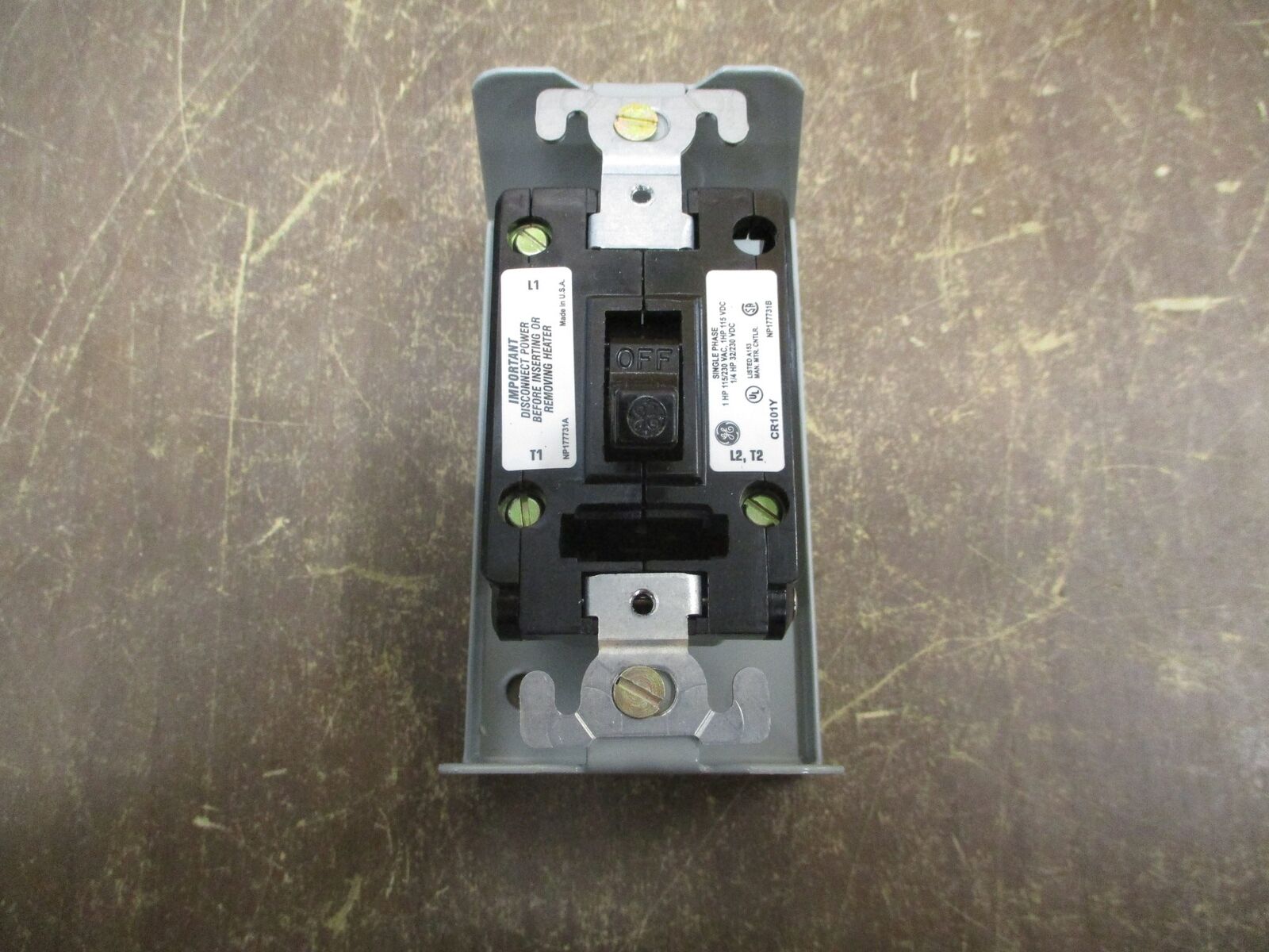 GE Manual Starter CR101Y1 115/230V 25-60Hz 1P New Surplus