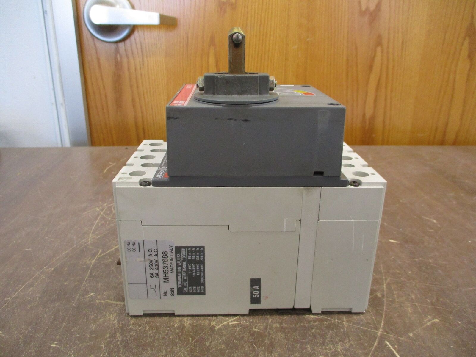 ABB Sace S3 Breaker Disconnect S3N 50A 600V 3P *No Handle* Used