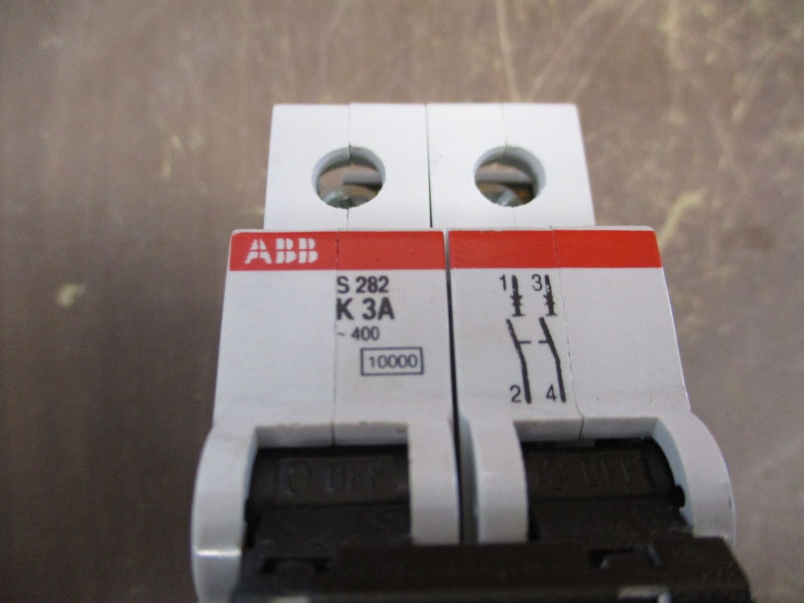 ABB Circuit Breaker S 282 K 3A 400V 3A 2P *Lot of 2* Used