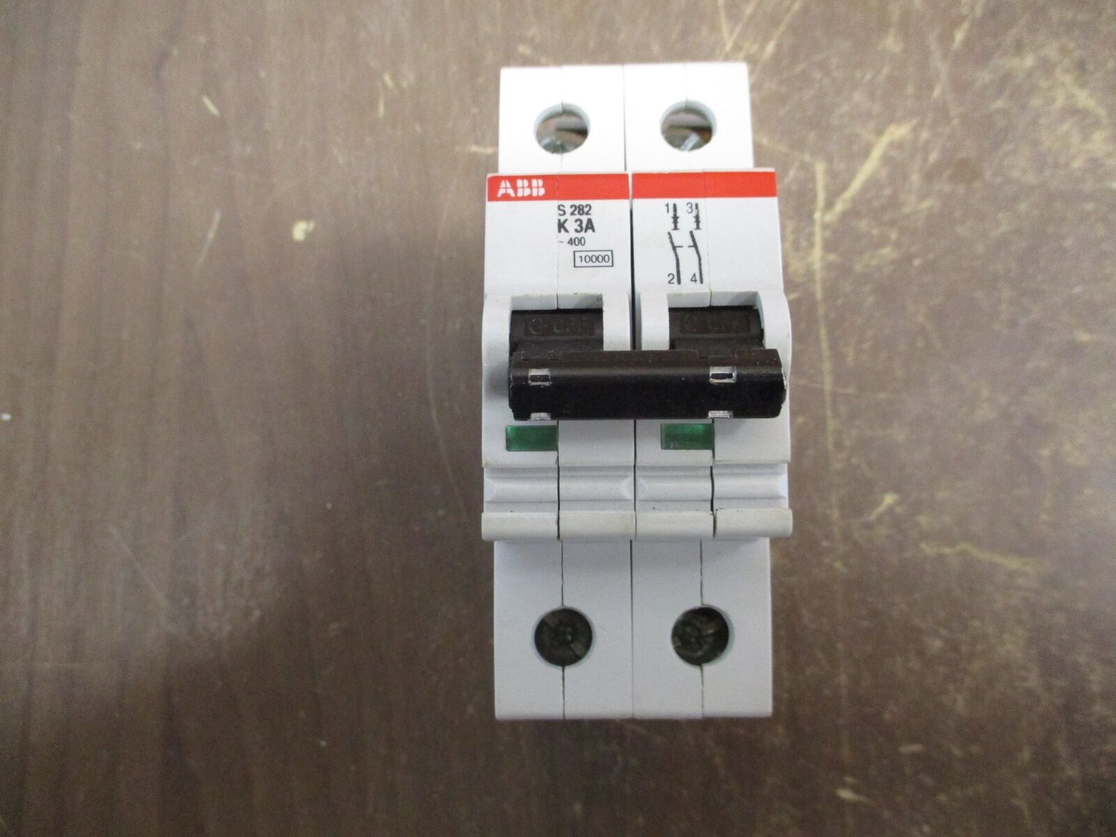 ABB Circuit Breaker S 282 K 3A 400V 3A 2P *Lot of 2* Used