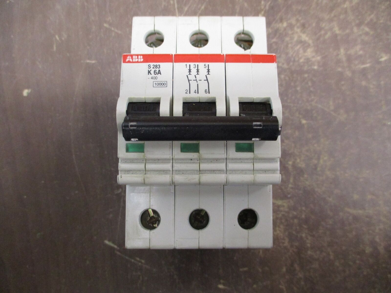 ABB Circuit Breaker S 283 K 6A 400V 6A 3P Used
