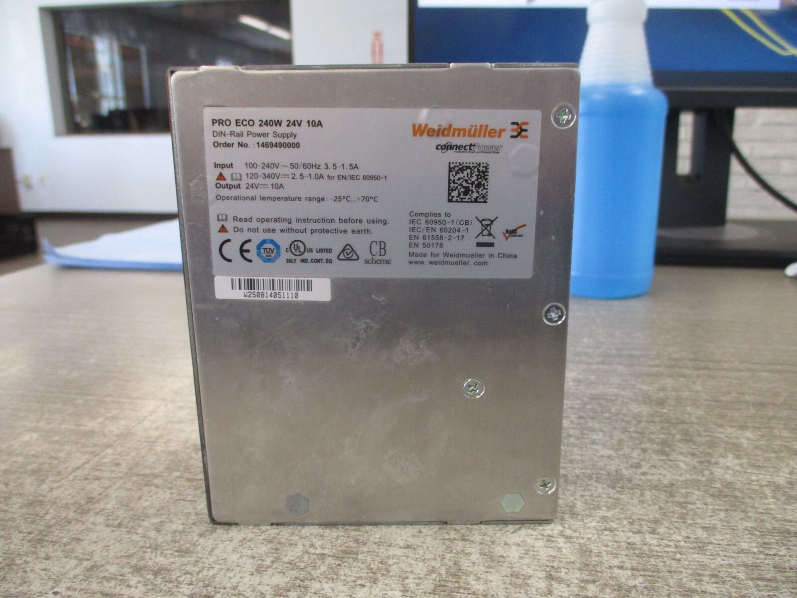 Weidmuller Power Supply 1469490000 240W 24V 10A New Surplus