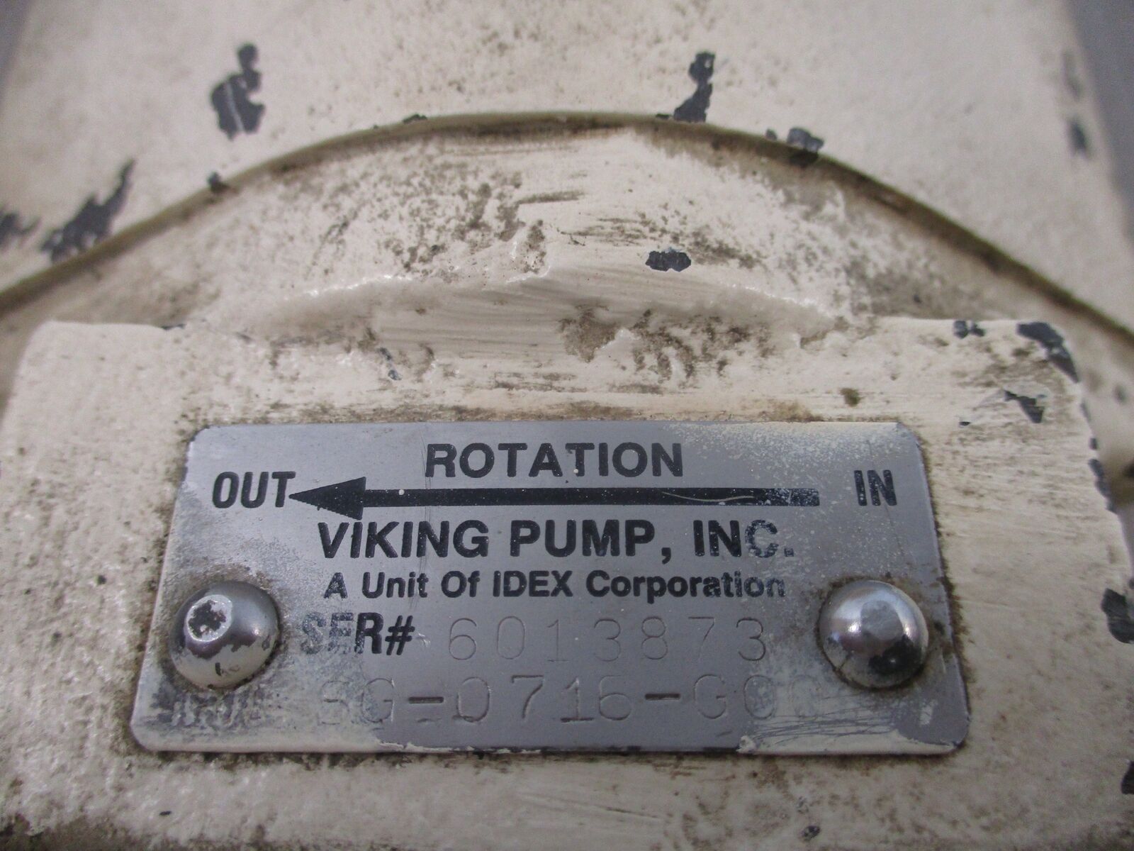 Viking Pump Spur Gear Pump W/Motor SG-0716-G0 1HP 1725RPM 208-230/460V 3Ph 60Hz