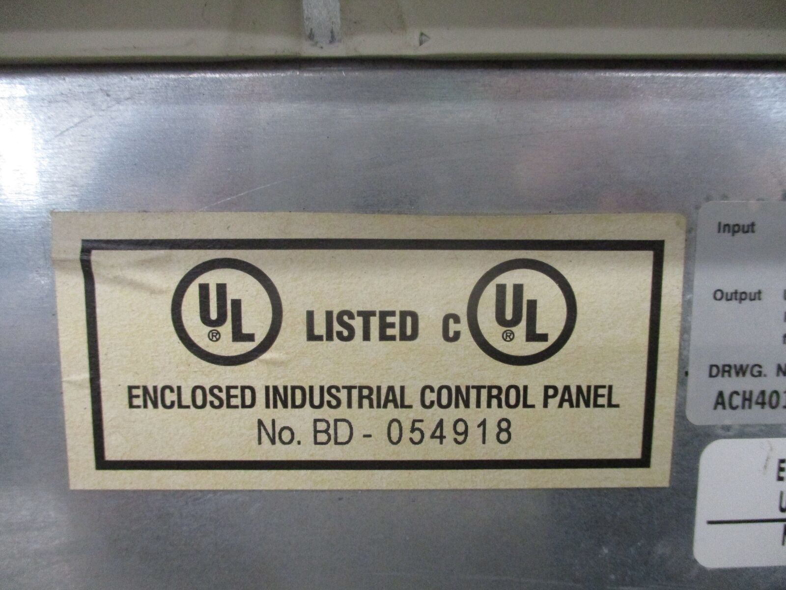 ABB ACH401 AC Drive W/Bypass ACH401601135+B0BE000 15HP 9Ph Input:3PH 380-480V 21