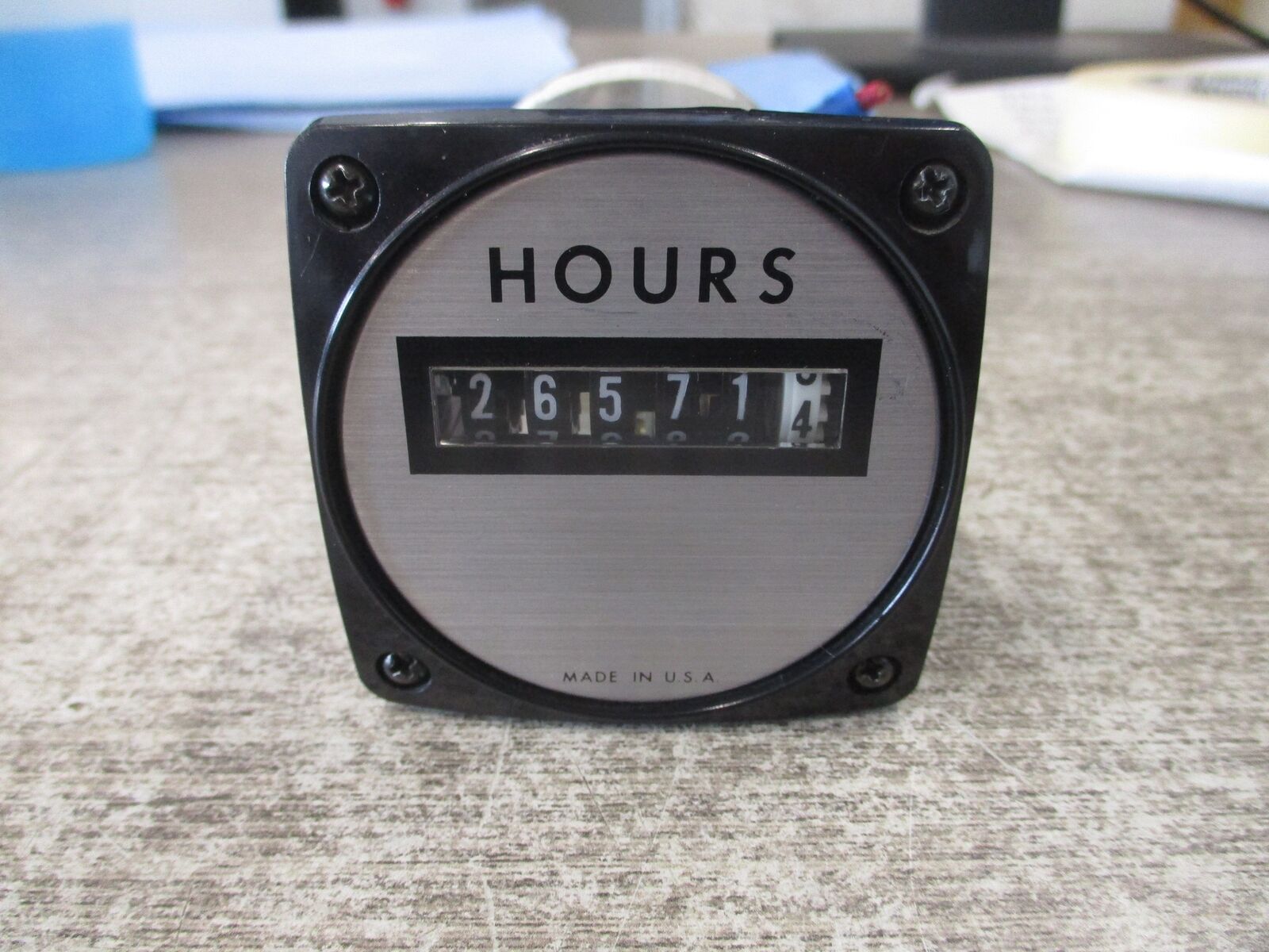 Yew Time Meter 240611AAAD7 120V 60Hz Used