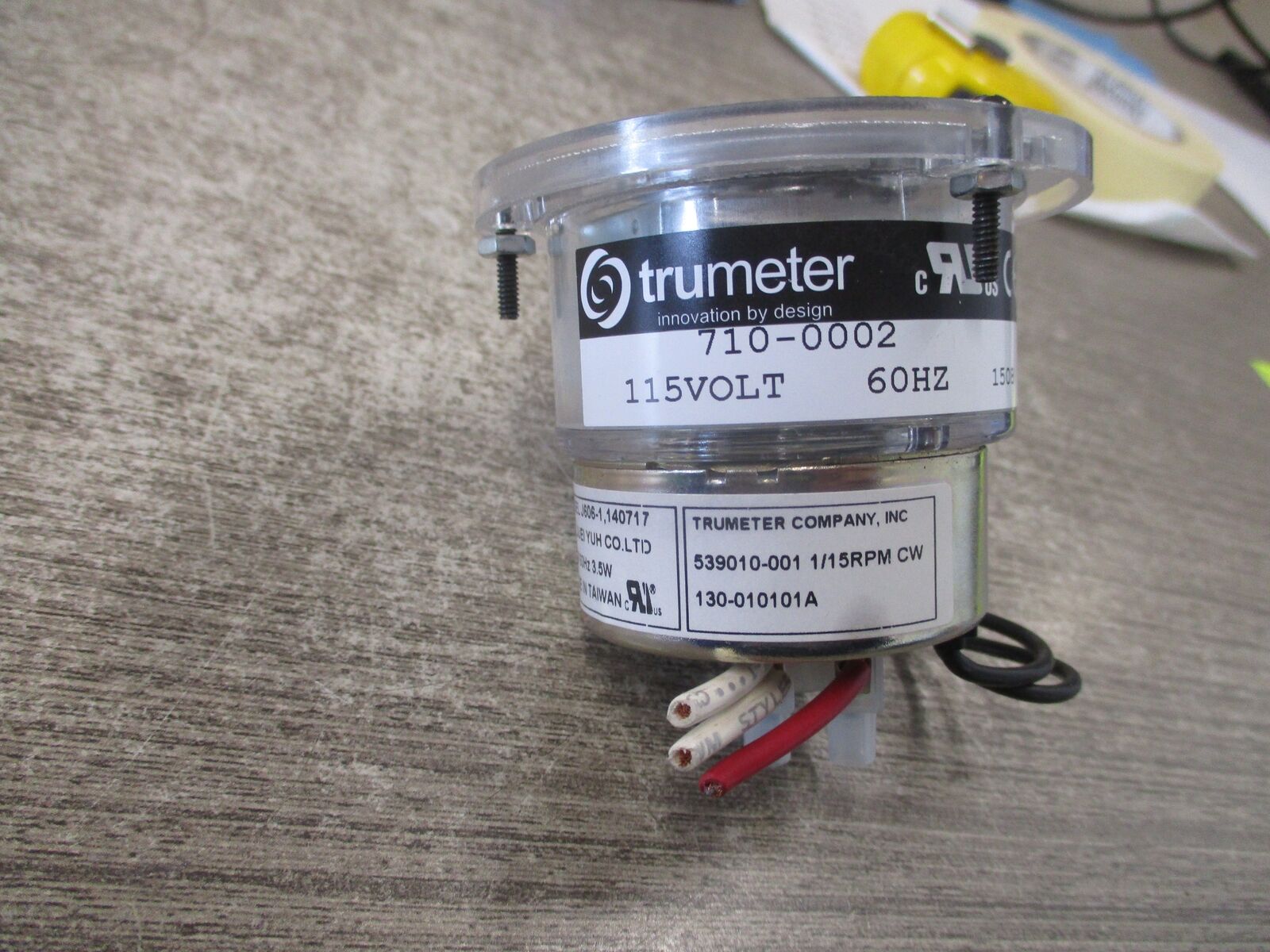 Trumeter Hour Meter 710-0002 115V 60Hz Used
