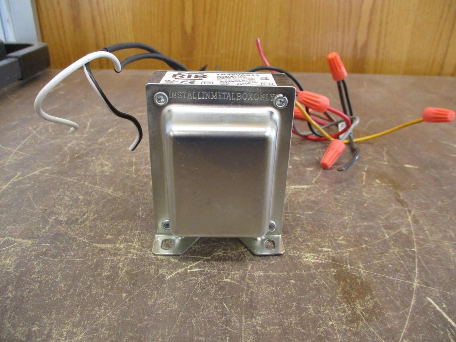 RIB Transformer TR40VA013 40VA Pri: 208/240/277/480V Sec: 120V Used