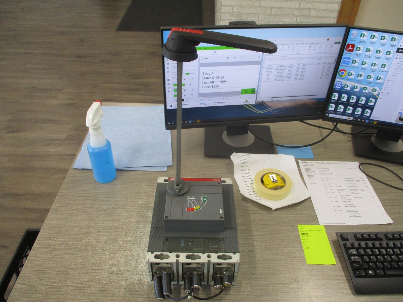 ABB SACE S6 Breaker Disconnect S6H PR211 600A 600V 3P Used