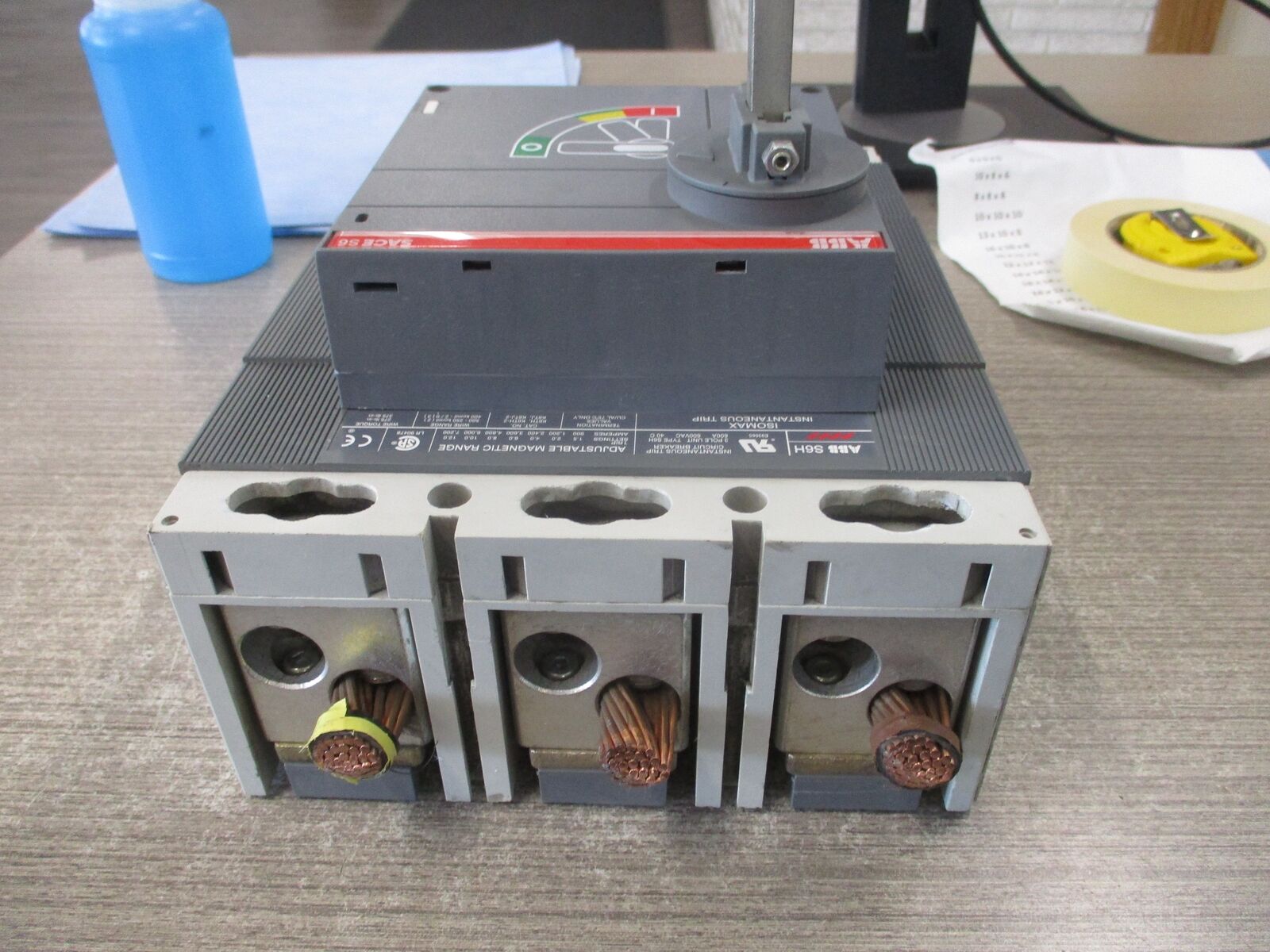 ABB SACE S6 Breaker Disconnect S6H PR211 600A 600V 3P Used