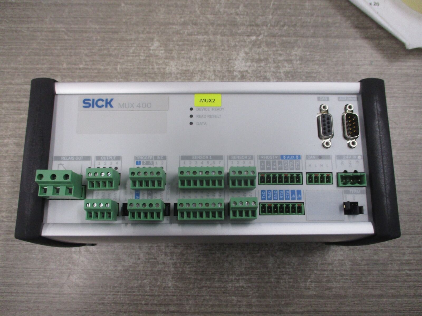 Sick MUX400-0000 Scanner Barcode Multiplexer 1 026 219 24VDC 48W Used