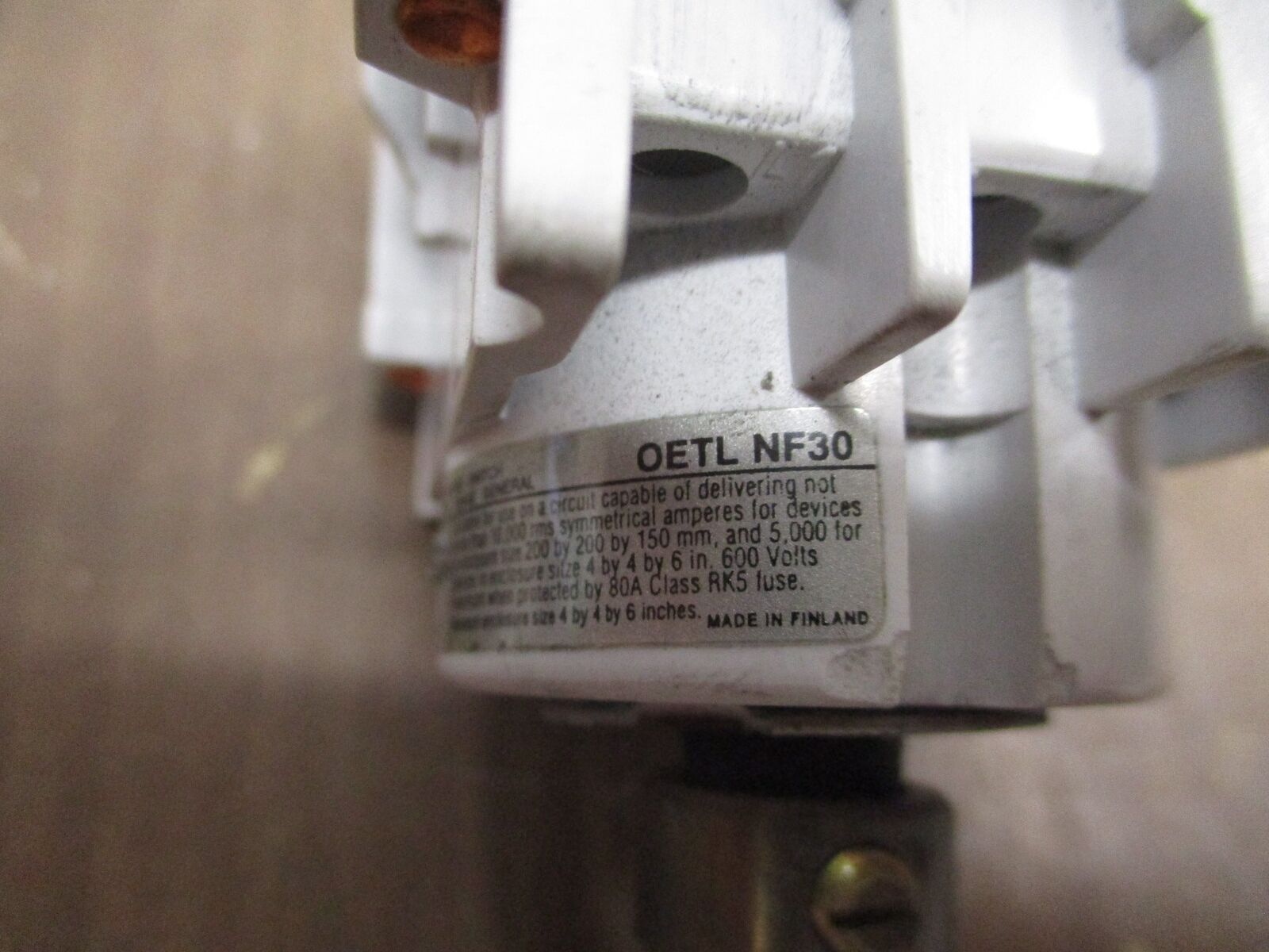 ABB Disconnect Switch OETL NF30 40A 600V 3P *No Handle* Used