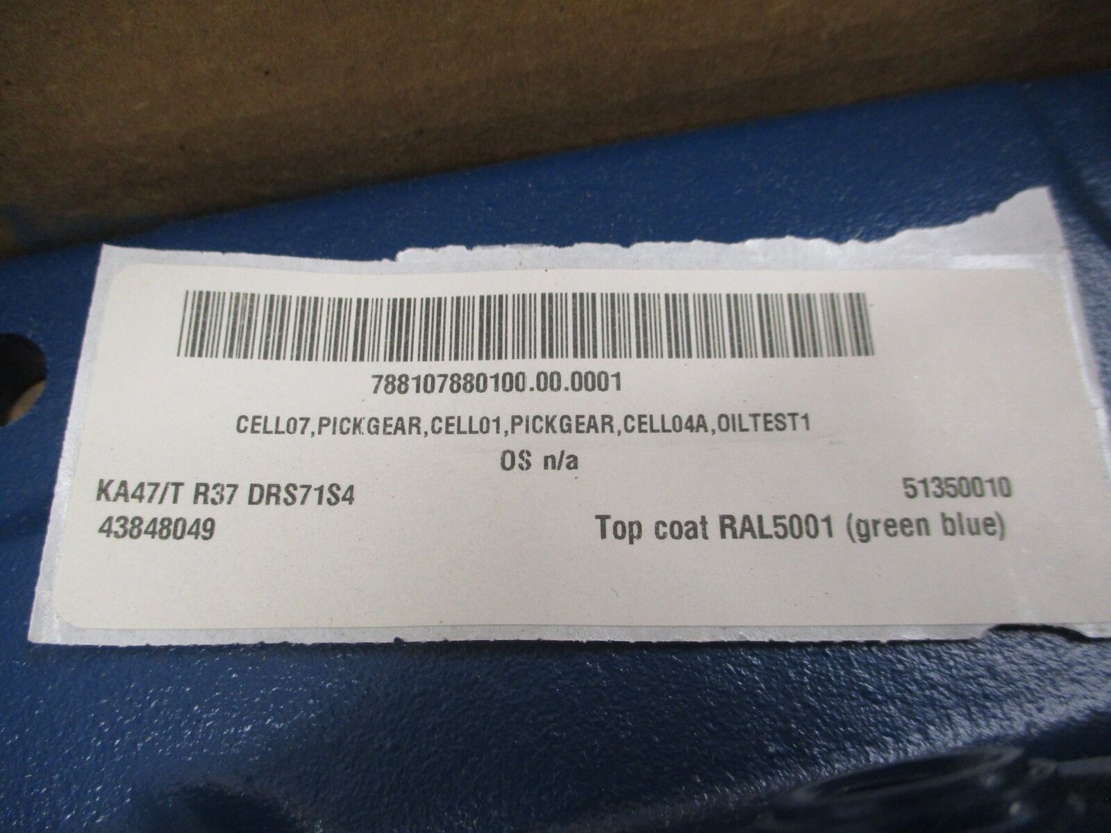 Sew-Eurodrive Gearmotor Mount KA47/T R37 DRS71S4 New Surplus