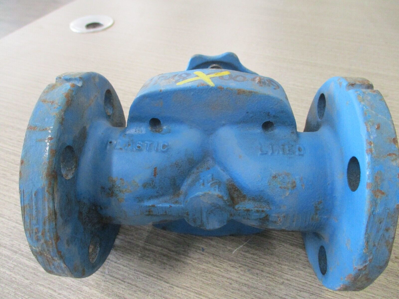 ITT Grinnell Diaphragm Valve GC92550 SIze :1 1/2" Used.