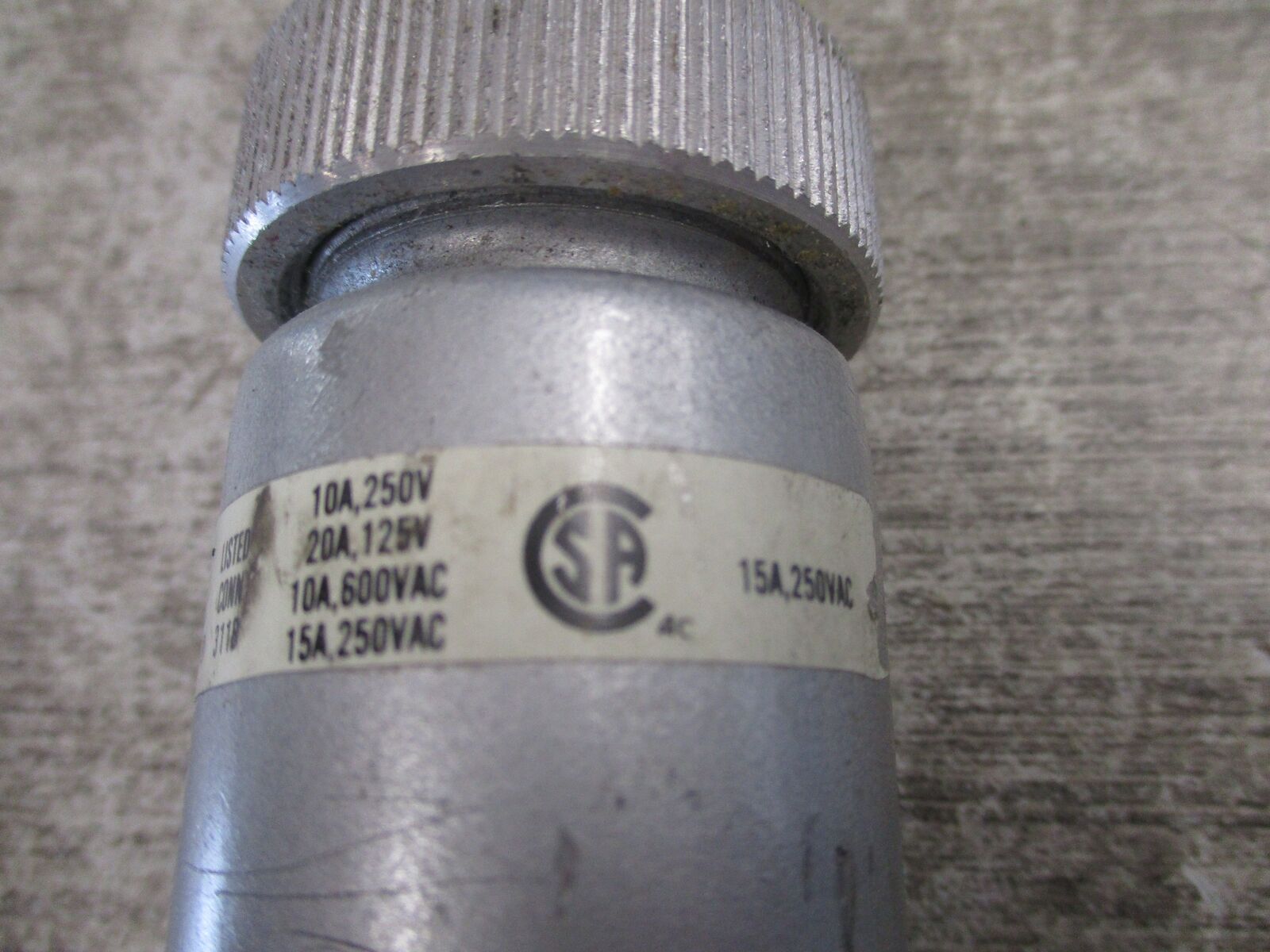 Russellstoll Receptacle 3914 15A 250/600V 4P Used