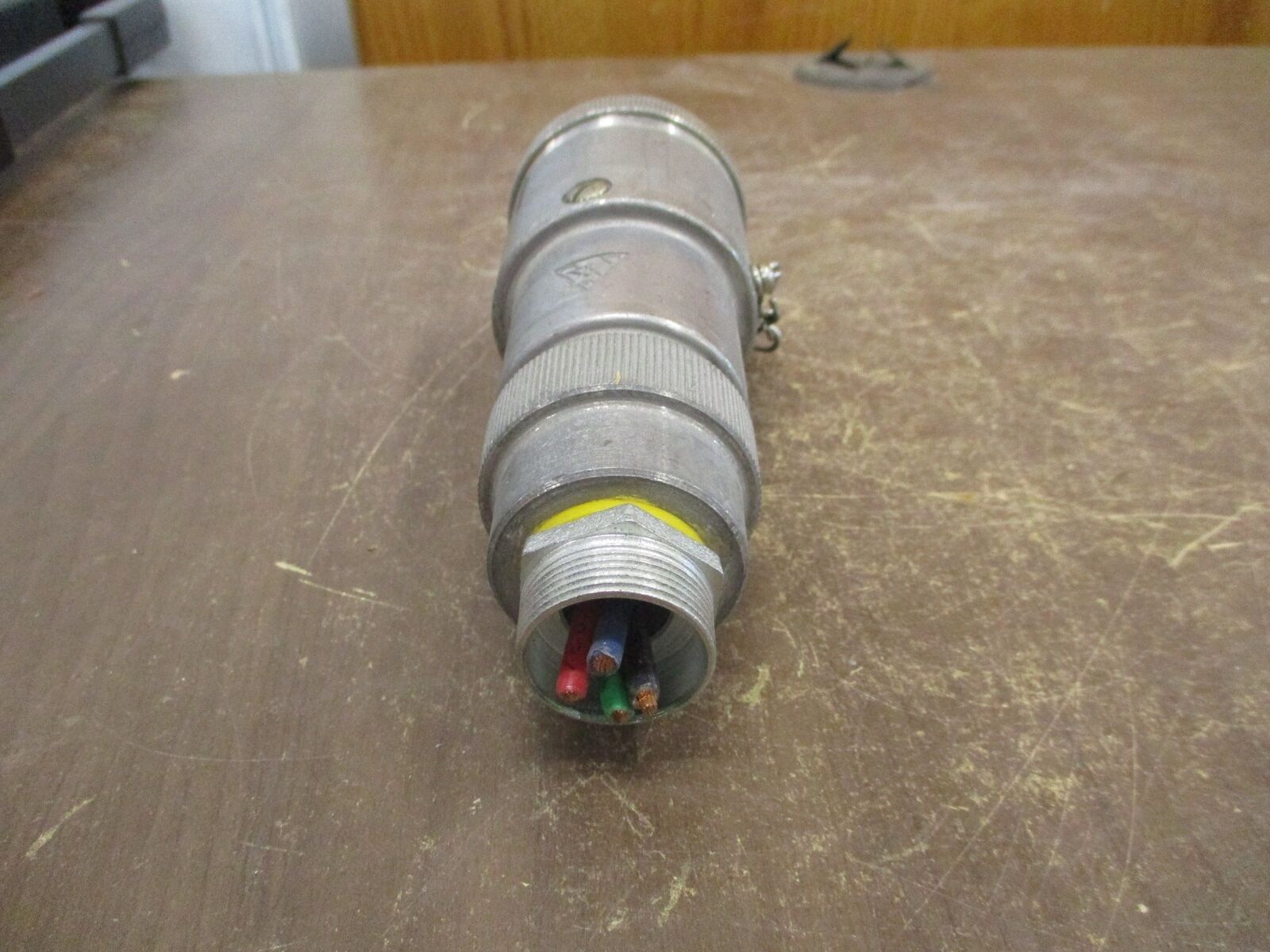 Russellstoll Connector 3934 20A 600V 30A 250V 3P 4W w/ Cover Used