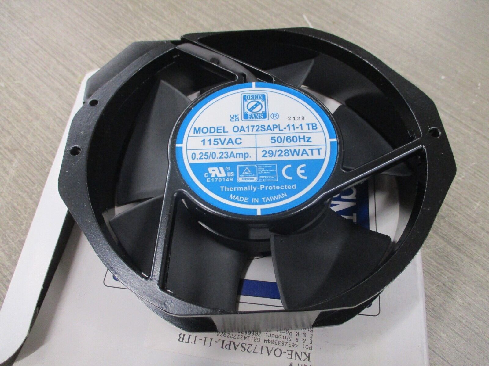 Knight Electronics Orion Axial Fan OA172SAPL-11-1TB New Surplus
