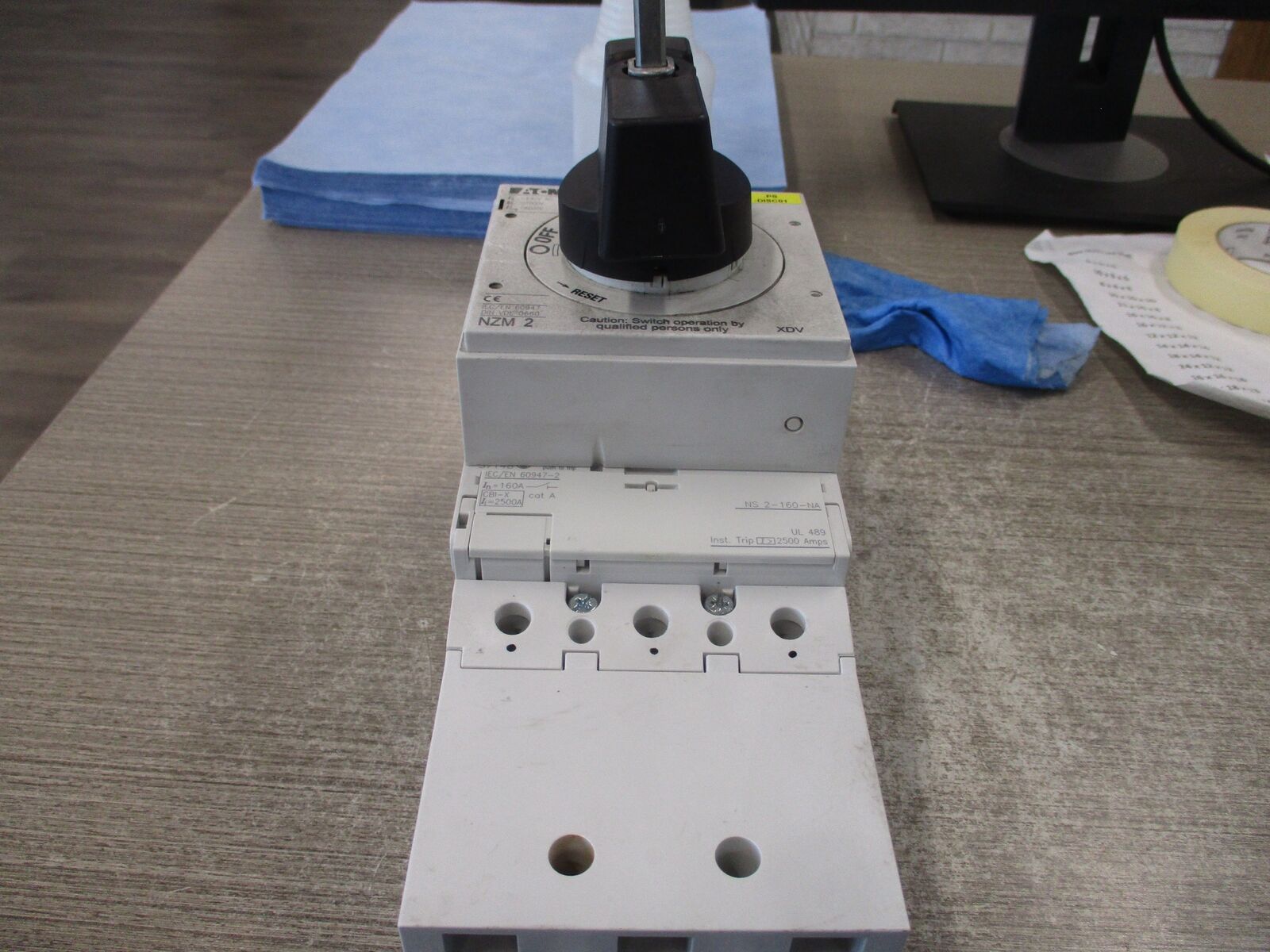 Eaton Breaker Disconnect NS 2-160-NA 160A 3P * No Handle * Used