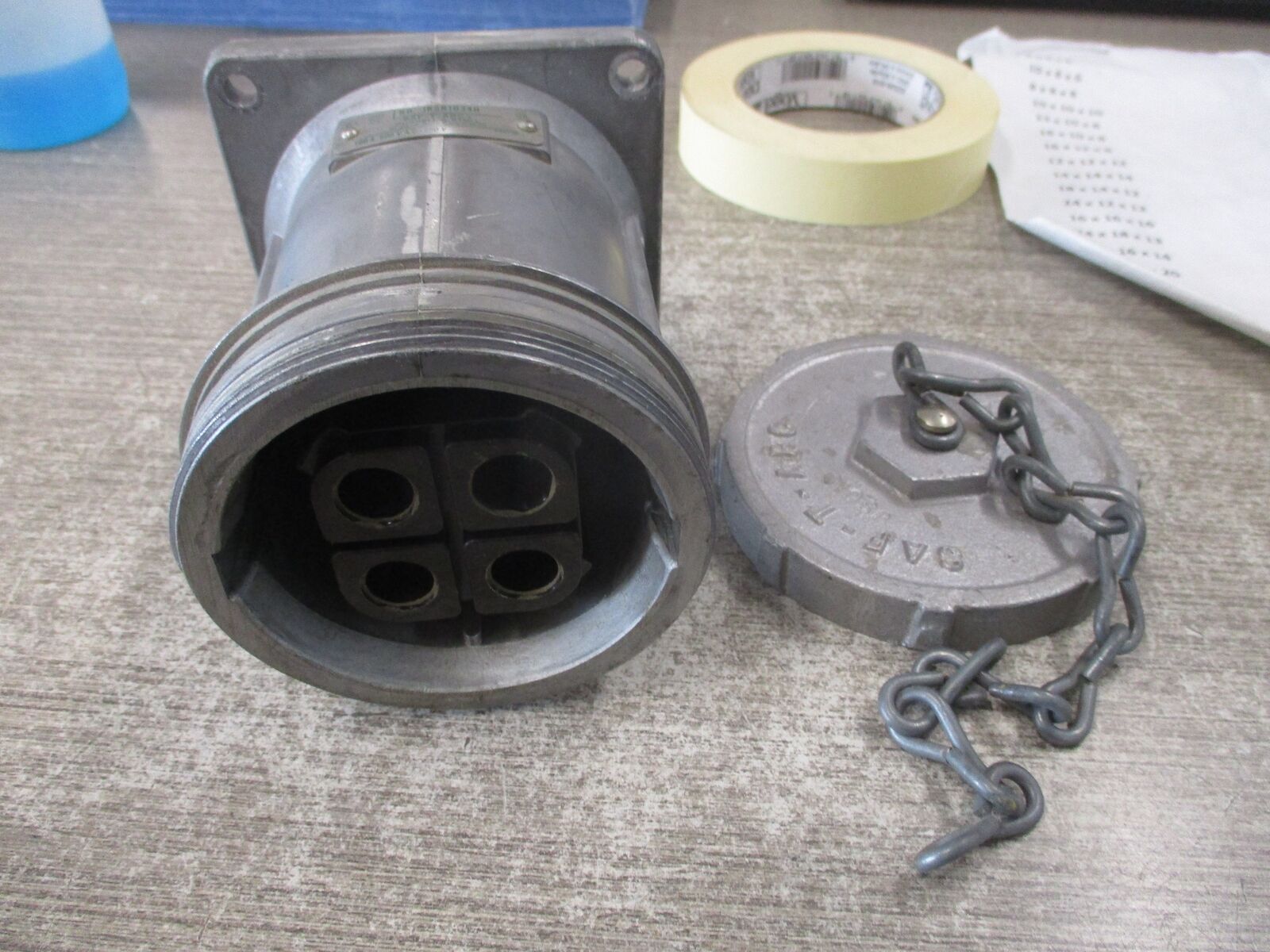 Russell Receptacle JRSR1034H 100A 600V 3P 4W Used