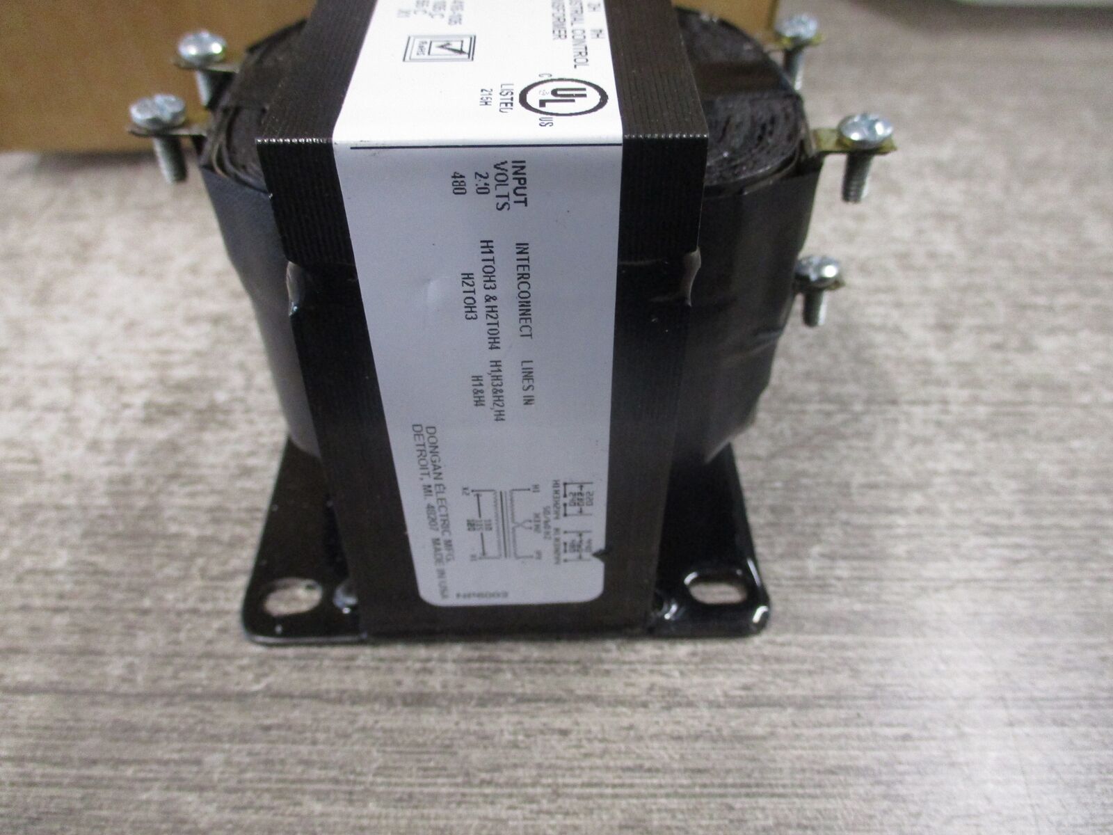 Dongan Control Transformer 50-0150-053 0.150kVA Pri:240/480V Sec:120V 50/60Hz Ne