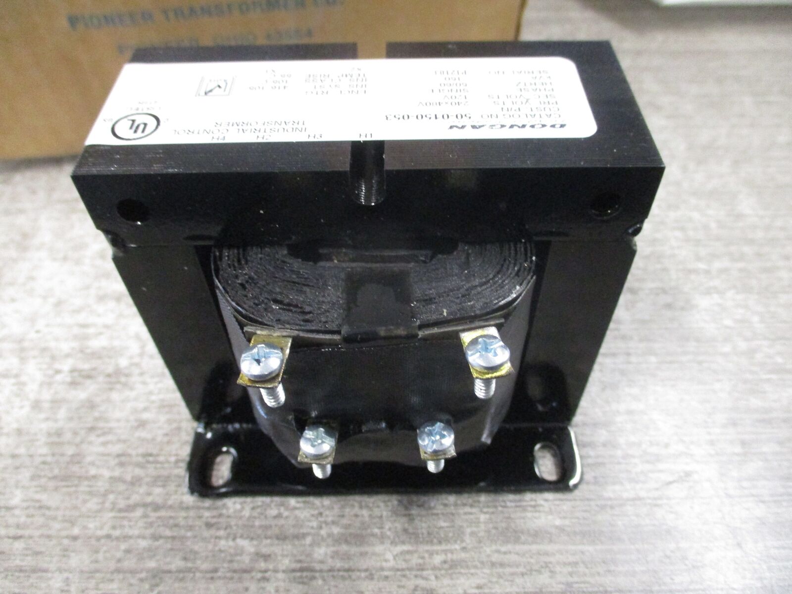 Dongan Control Transformer 50-0150-053 0.150kVA Pri:240/480V Sec:120V 50/60Hz Ne