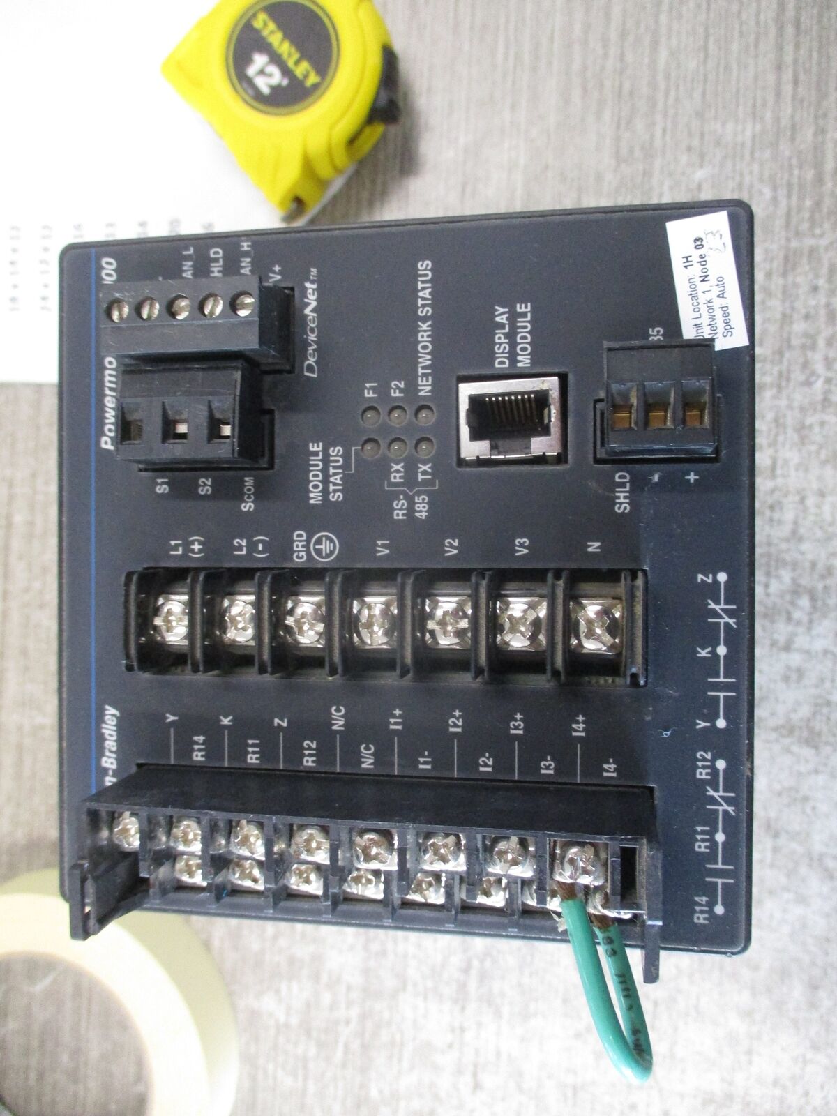 Allen-Bradley Powermonitor 3000 Power monitor 1404-M505A-DNT Ser. A Base FRN:4.2
