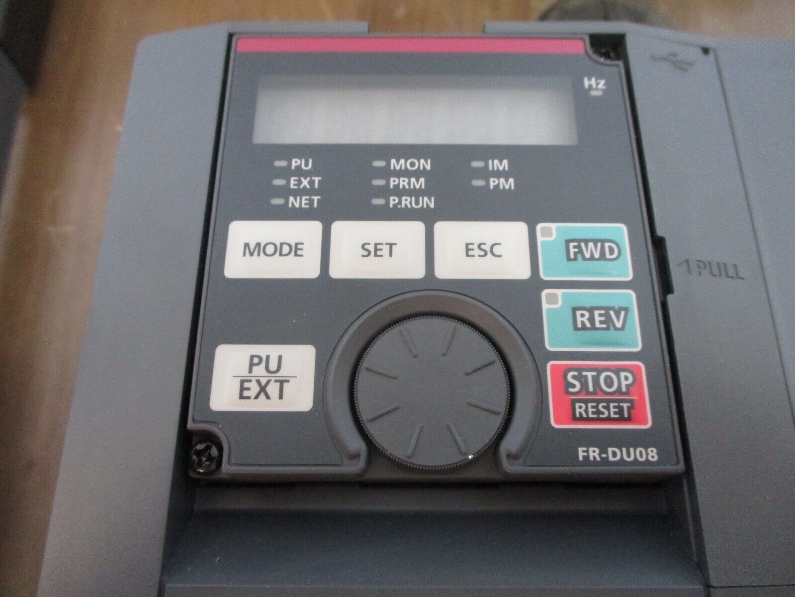 Mitsubishi F800-E AC Drive FR-F840-00023-E3-N6 1HP 3Ph w/ Keypad Used