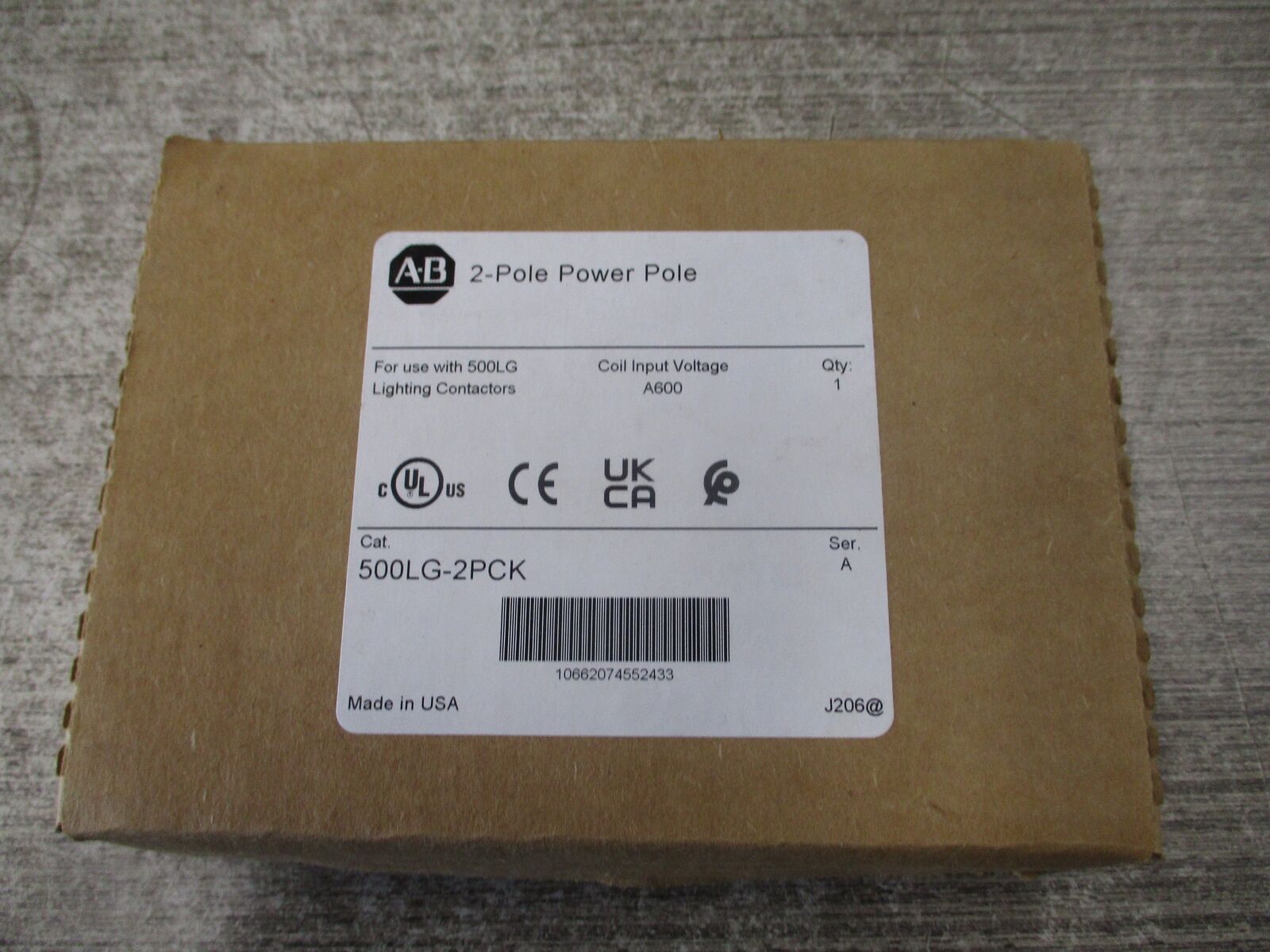 Allen-Bradley 2-Pole Power Pole 500LG-2PCK Ser.A New Surplus