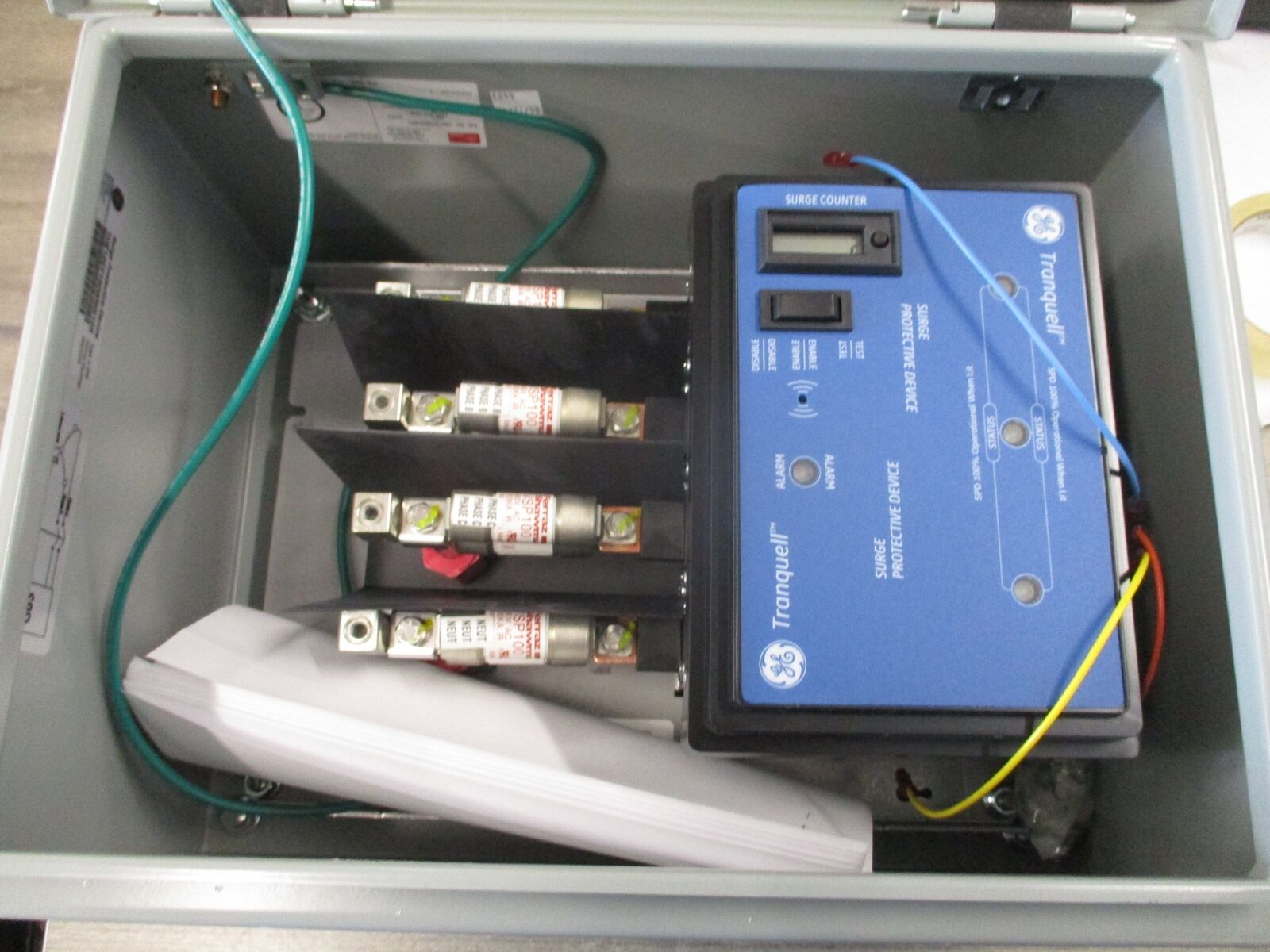 GE Surge Protective Device THE120Y150WMN12S 120/208V 3Ph 50/60Hz MCOV: L-N/G 150