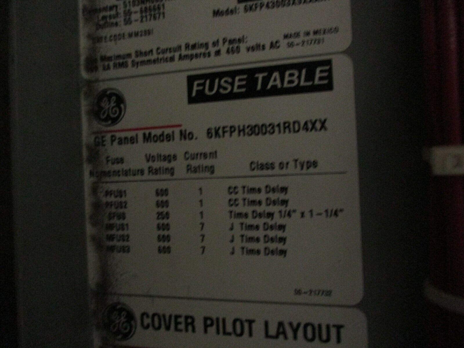 GE AF-600 FP AC Drive w/ Bypass 6KFPH30031RD4XX 3HP 3Ph 460V Used