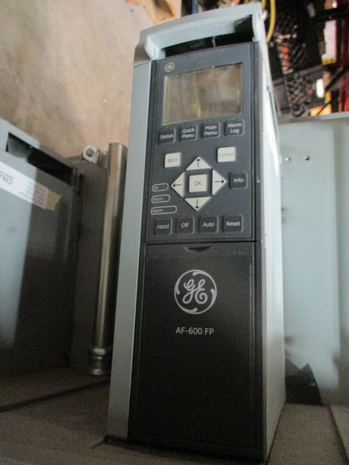 GE AF-600 FP AC Drive w/ Bypass 6KFPH30031RD4XX 3HP 3Ph 460V Used