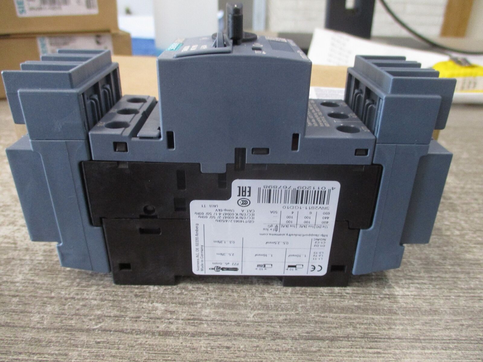Siemens Circuit Breaker 3RV2811-1GD10 6.3A New Surplus