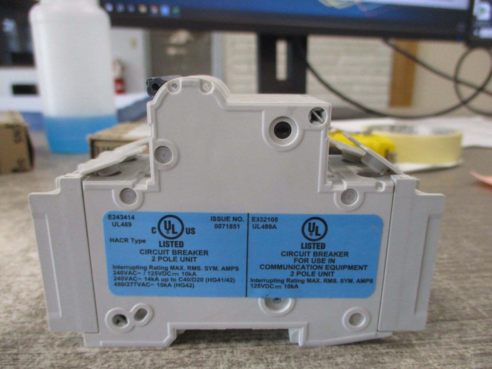 Siemens Circuit Breaker 5SJ4210-7HG41 10A 240V 2P New Surplus