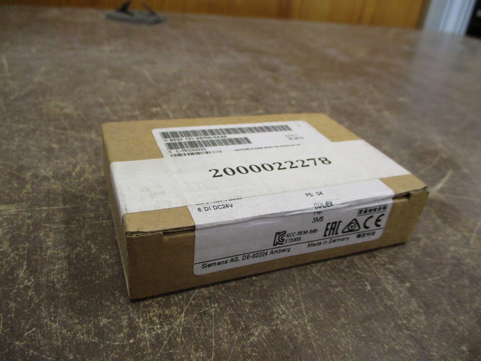 Siemens Simatic ET 200S Digital Input Module 6ES7 131-4BF00-0AA0 8x DI 24VDC