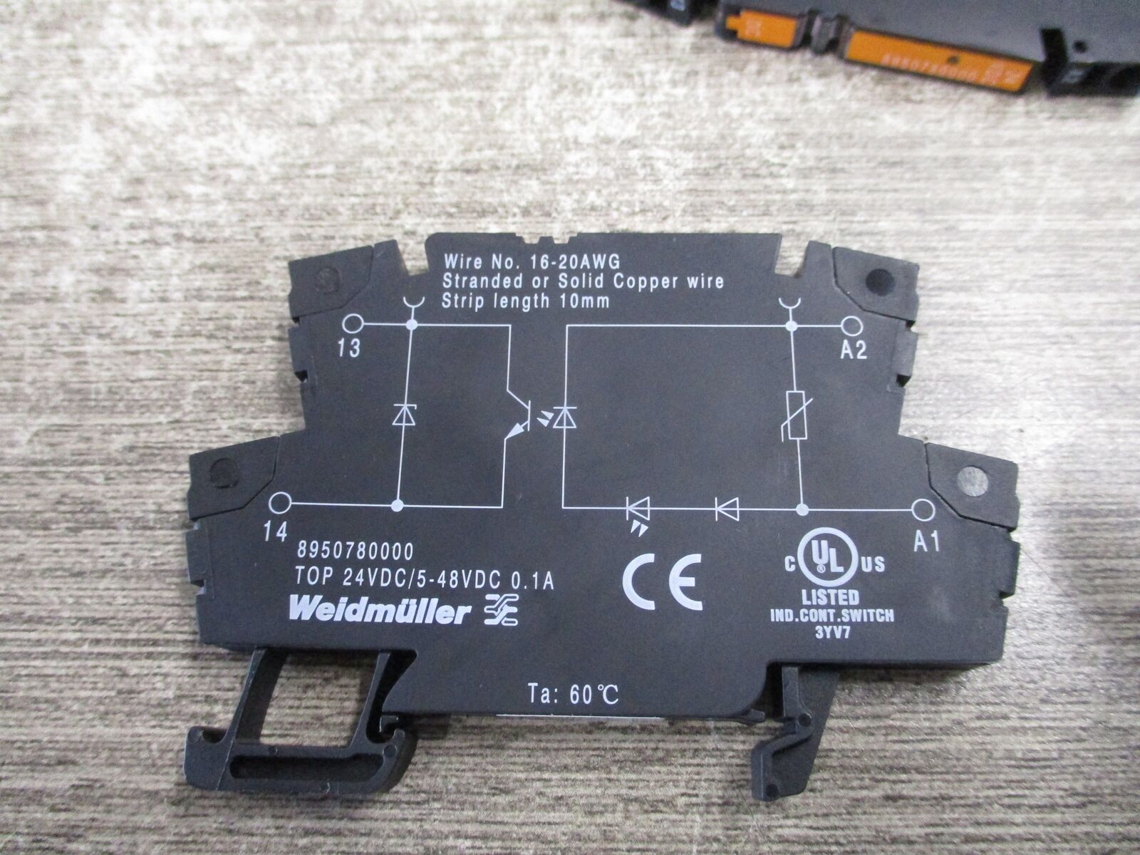 Weidmuller Solid State Relay 8950780000 24VDC/48VDC 0,1A * Box of 10 * New Surpl