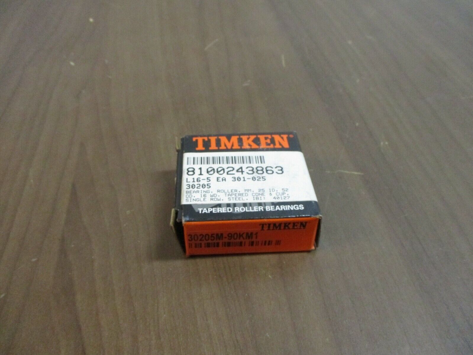 Timken Tapered Roller Bearing 30205M-90KM1 New Surplus
