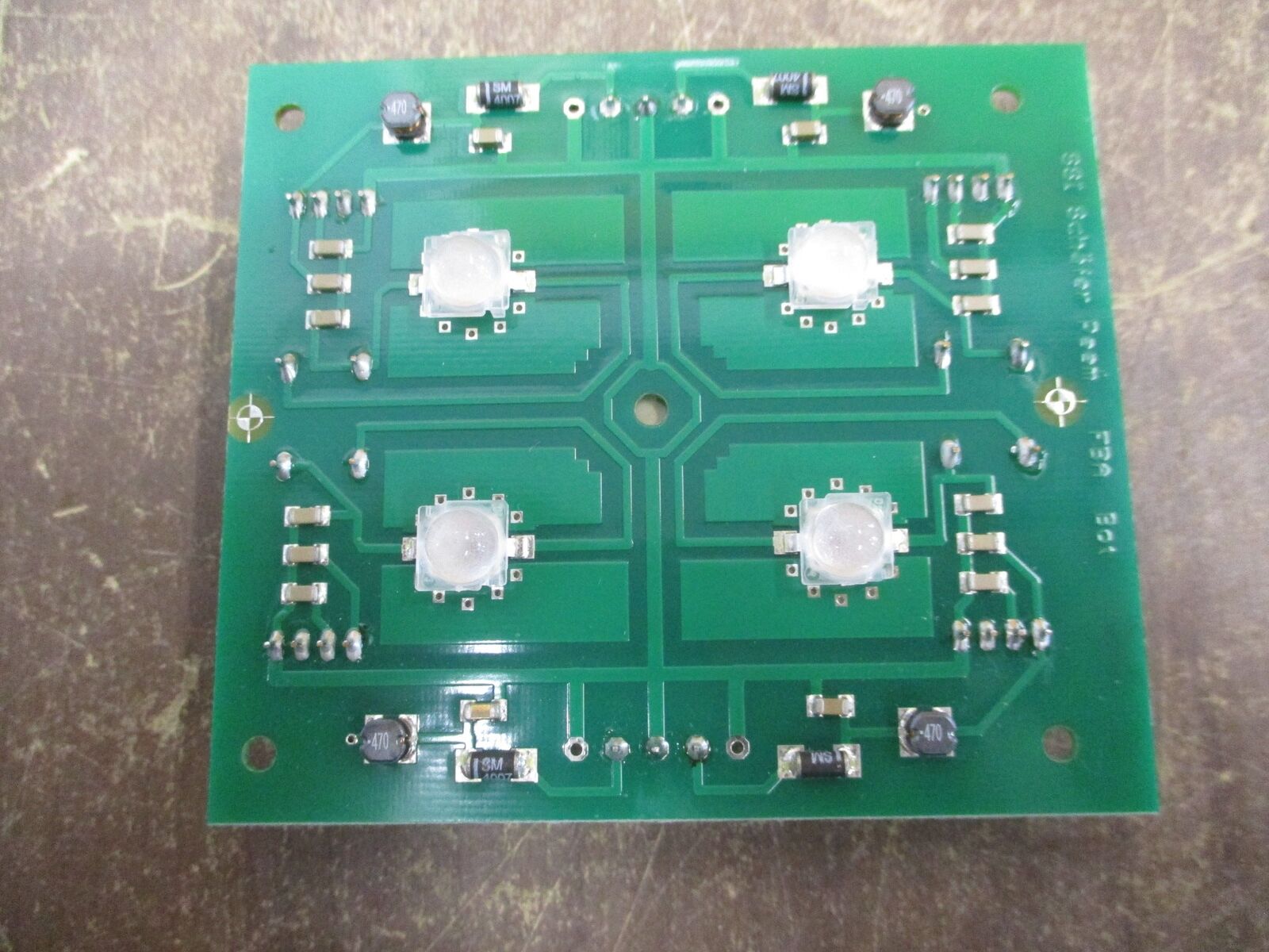 Schafer Platine 4X LED Board H01ST182 12-24V 1W New Surplus