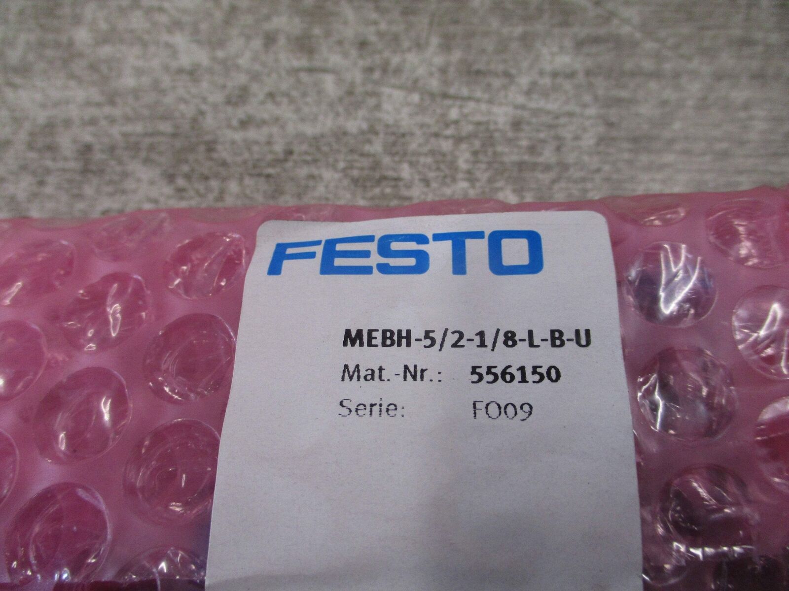 Festo Solenoid Valve 556150 MEBH-5/2-1/8-L-B-U New Surplus